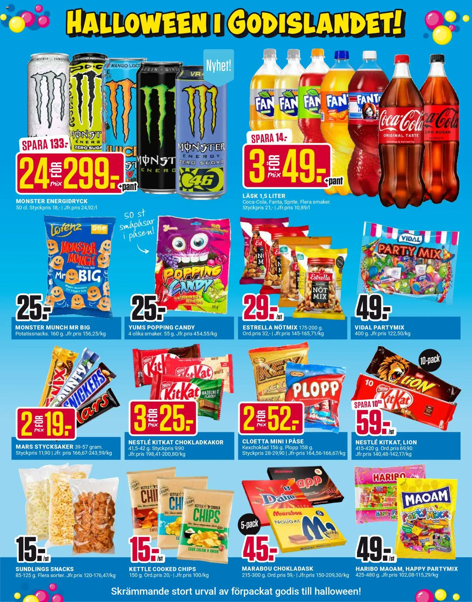ÖoB reklamblad aktuell från 27.10.2025 | Sida: 2 | Produkter: Chips, Energidryck, Godis, Mango