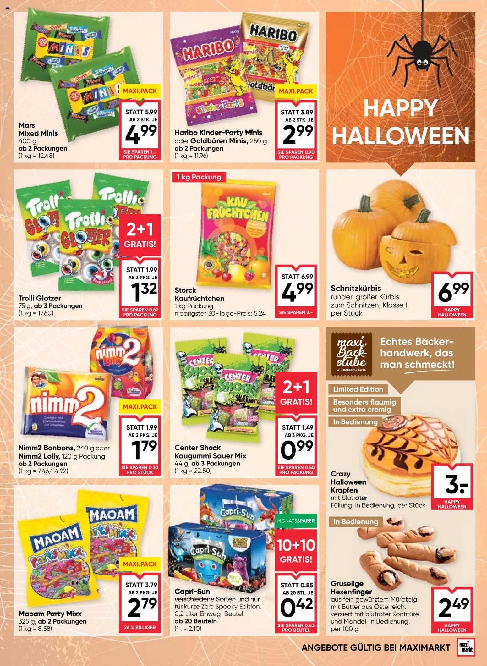 Maximarkt Flugblatt gültig ab 23.10.2025 | Seite: 13 | Produkte: Kürbis, Butter