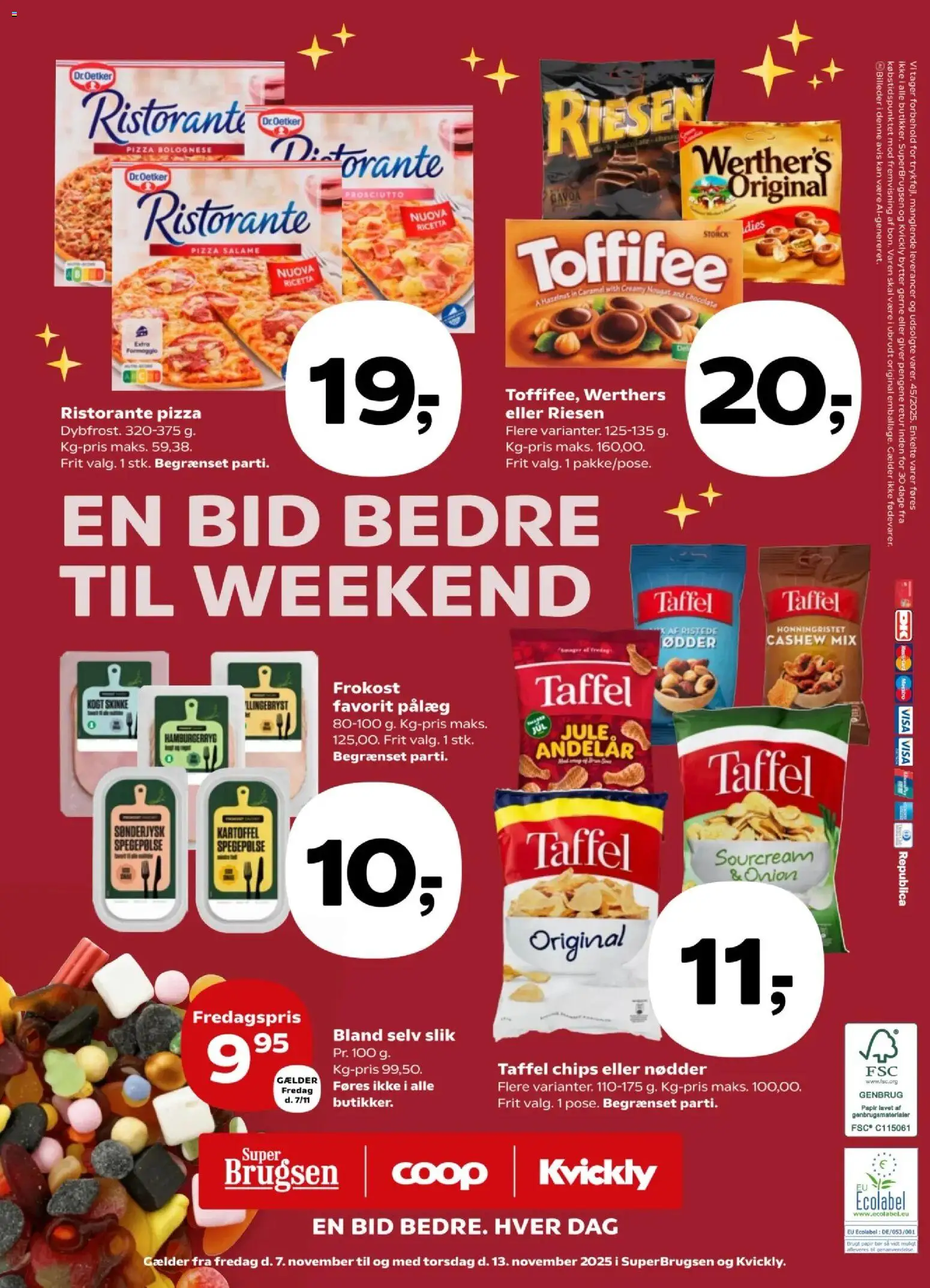 Kvickly tilbudsavis – gyldig fra 07.11.2025 | Side: 44 | Produkter: Skinke, Nødder, Hamburgerryg, Nougat