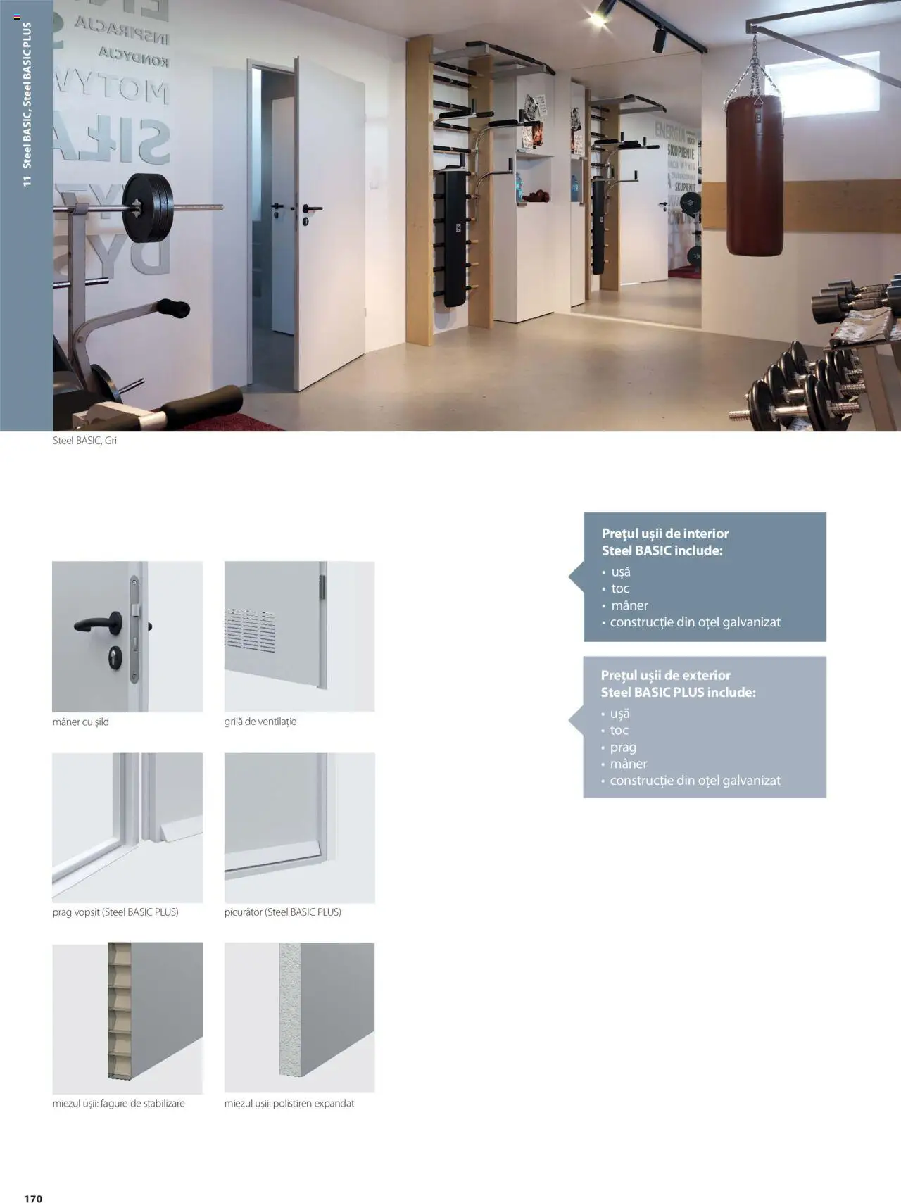 Noul catalog Proges – valabil de la 01.05.2025 | Pagină: 170 | Produse: Mâner, Polistiren, Ușă