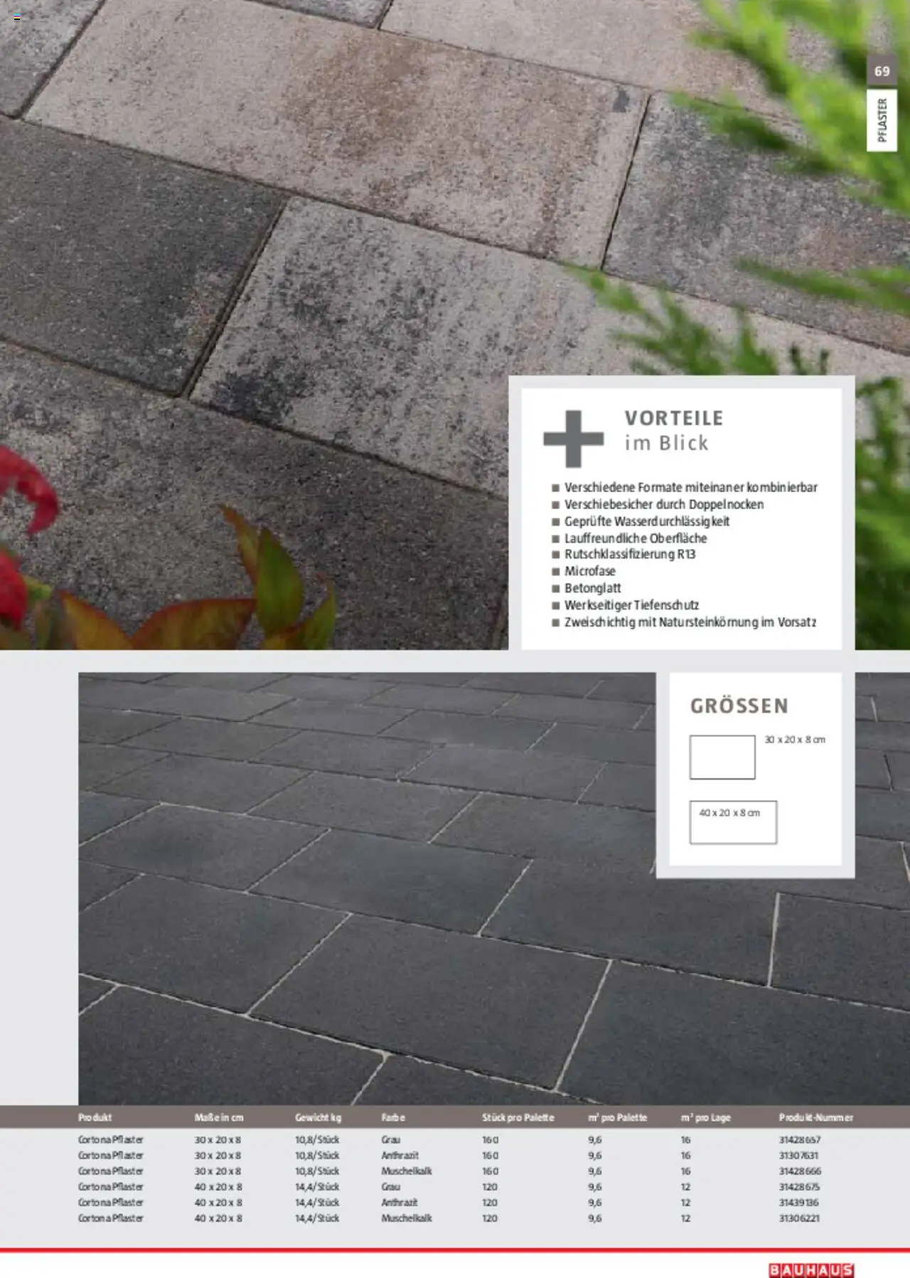Bauhaus Gartenbaumaterialien 2025 gültig ab 11.03.2025 | Seite: 69 | Produkte: Gewicht