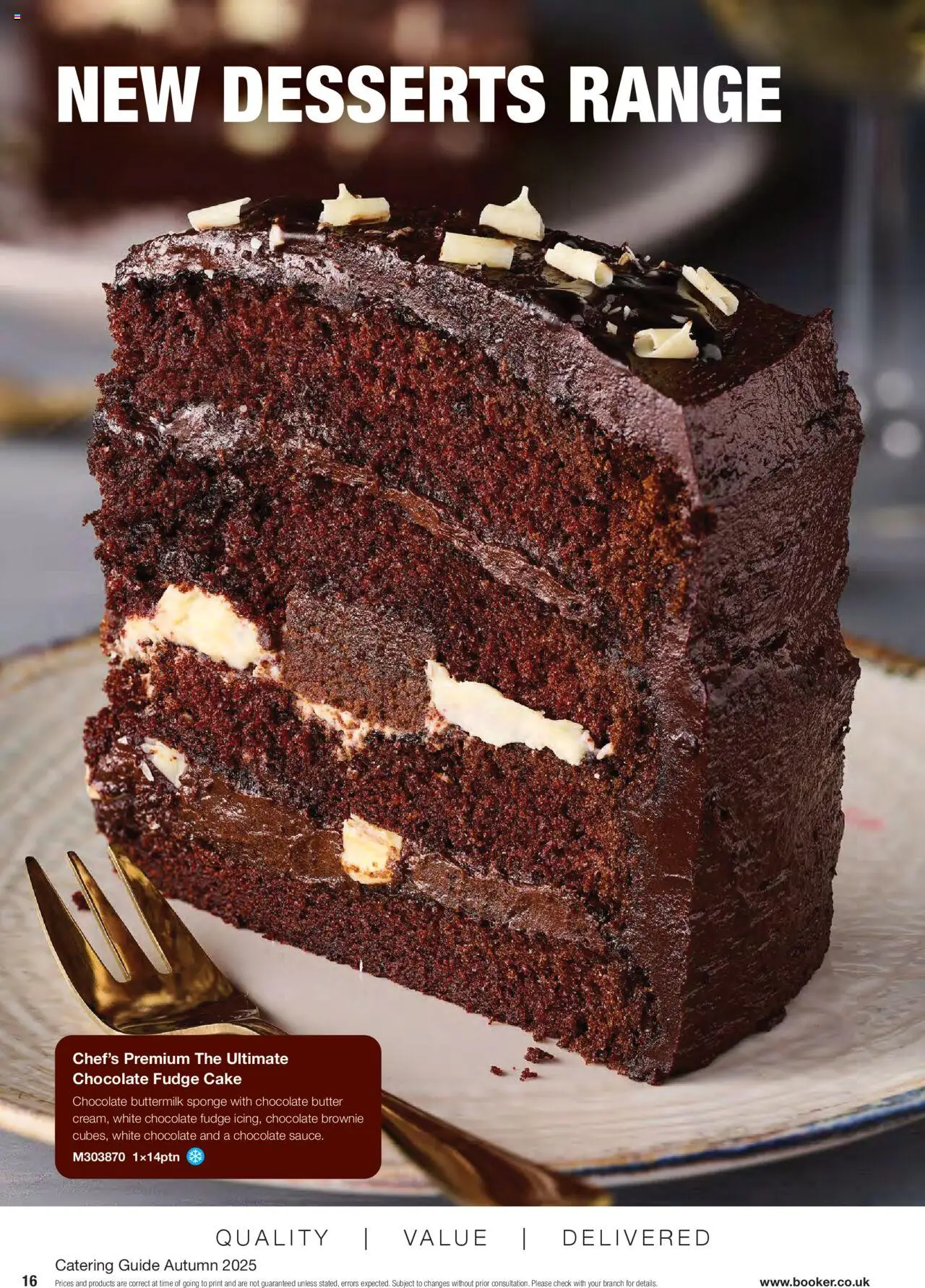 {H1} | Page: 16 | Products: Butter, Chocolate, Luges, Cake