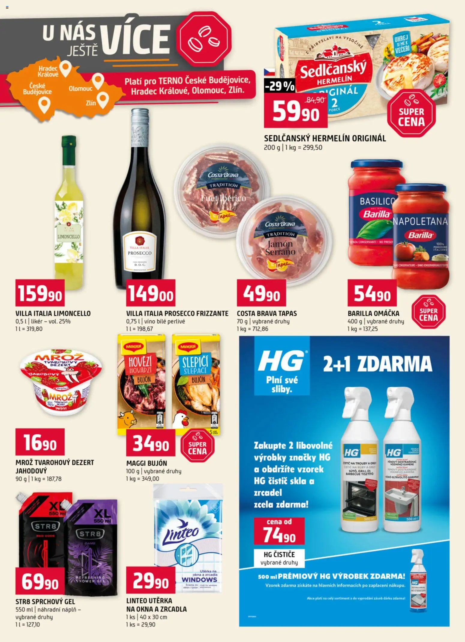 Terno leták - Blatná, Český Krumlov, Prachatice, Strakonice, Tábor, Zlín od 12.11.2025 | Strana: 19 | Produkty: Hovězí, Frizzante, Likér, Fuet