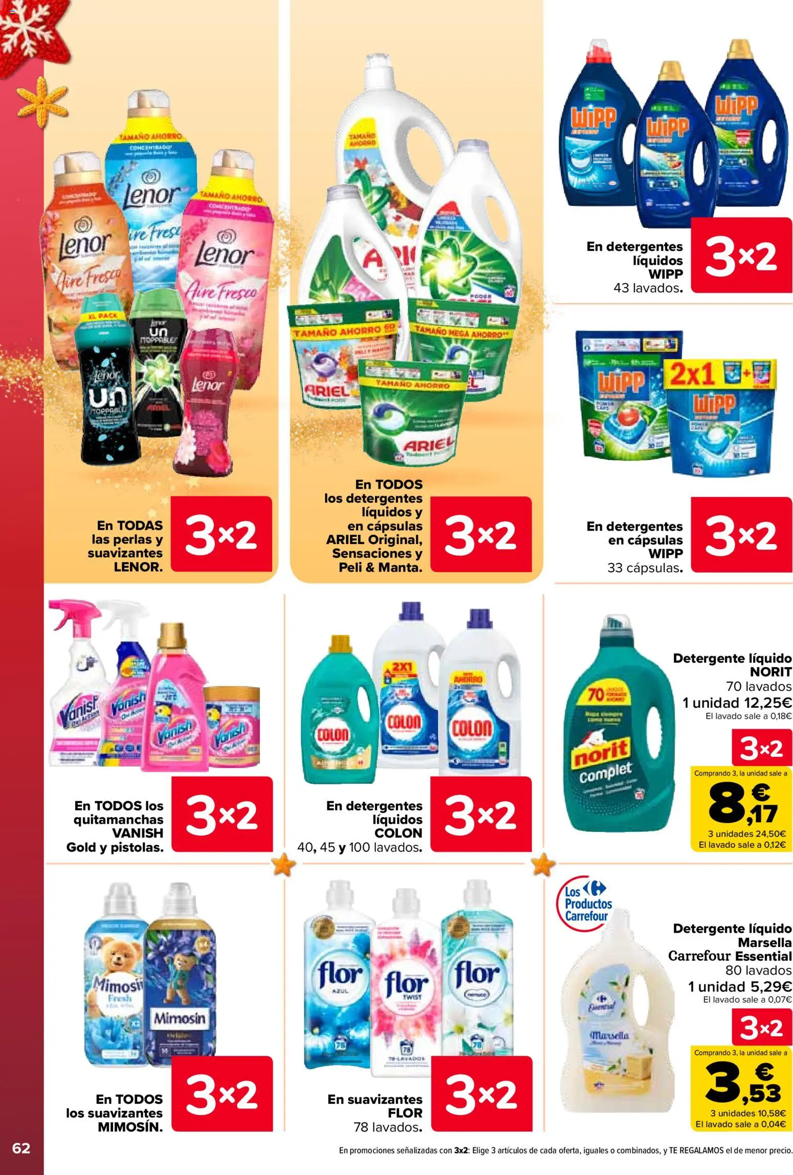 Carrefour folleto │ válido desde el 25.11.2025 | Página: 64 | Productos: Quitamanchas, Detergente, Té, Detergente líquido