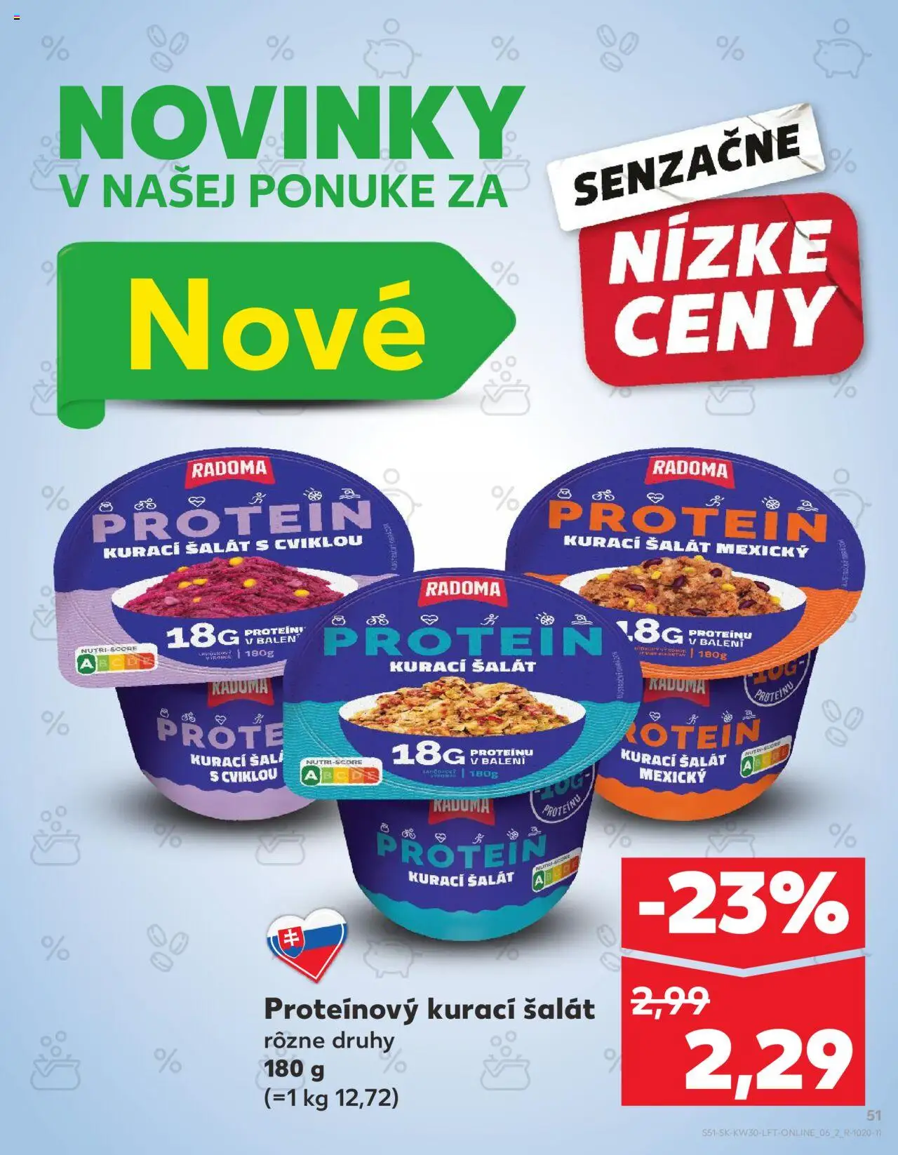 Kaufland Žilina │ platný od 24.07.2025 | Strana: 51 | Produkty: Protein, Šalát