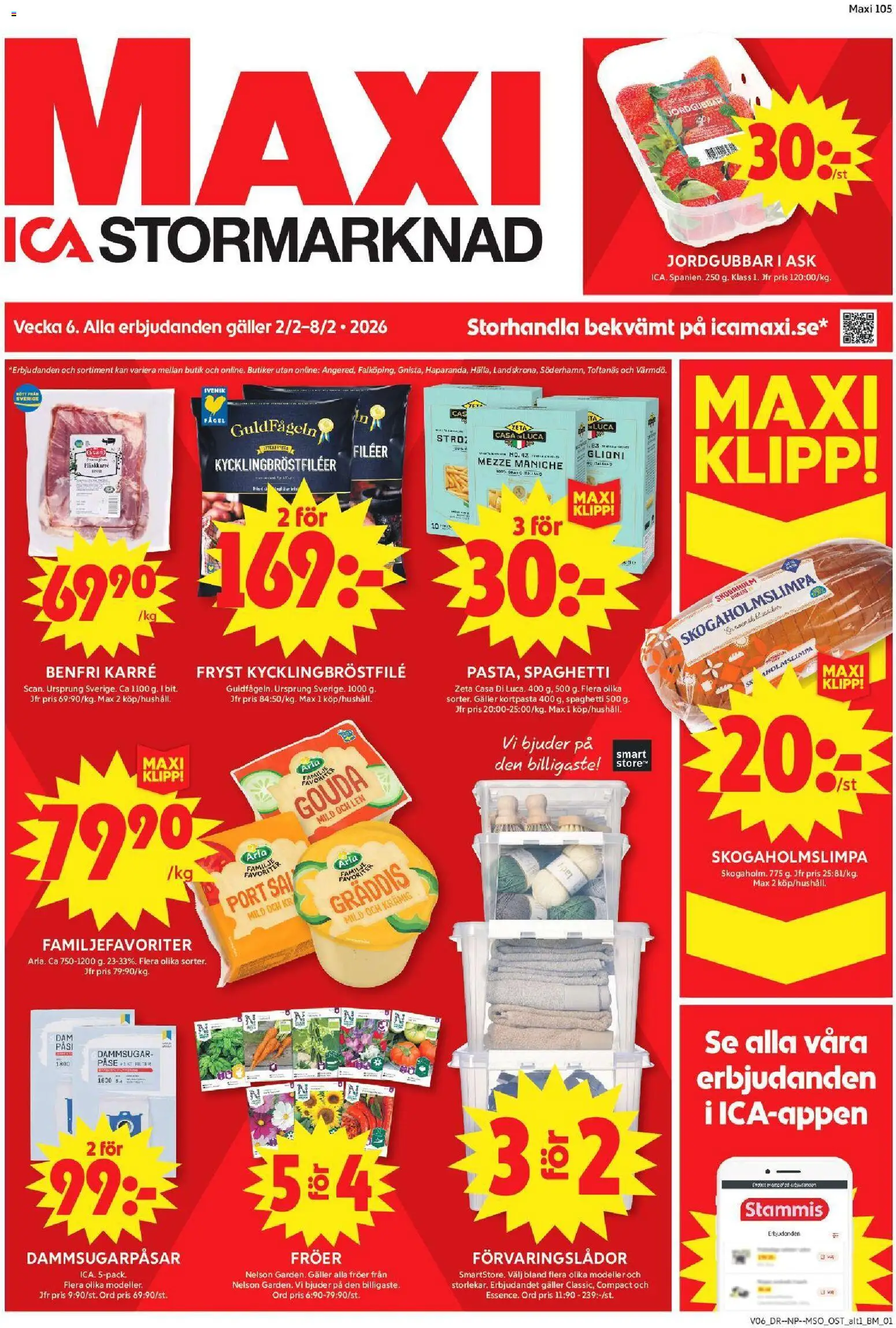 ICA Maxi reklamblad aktuell från 02.02.2026 | Sida: 1