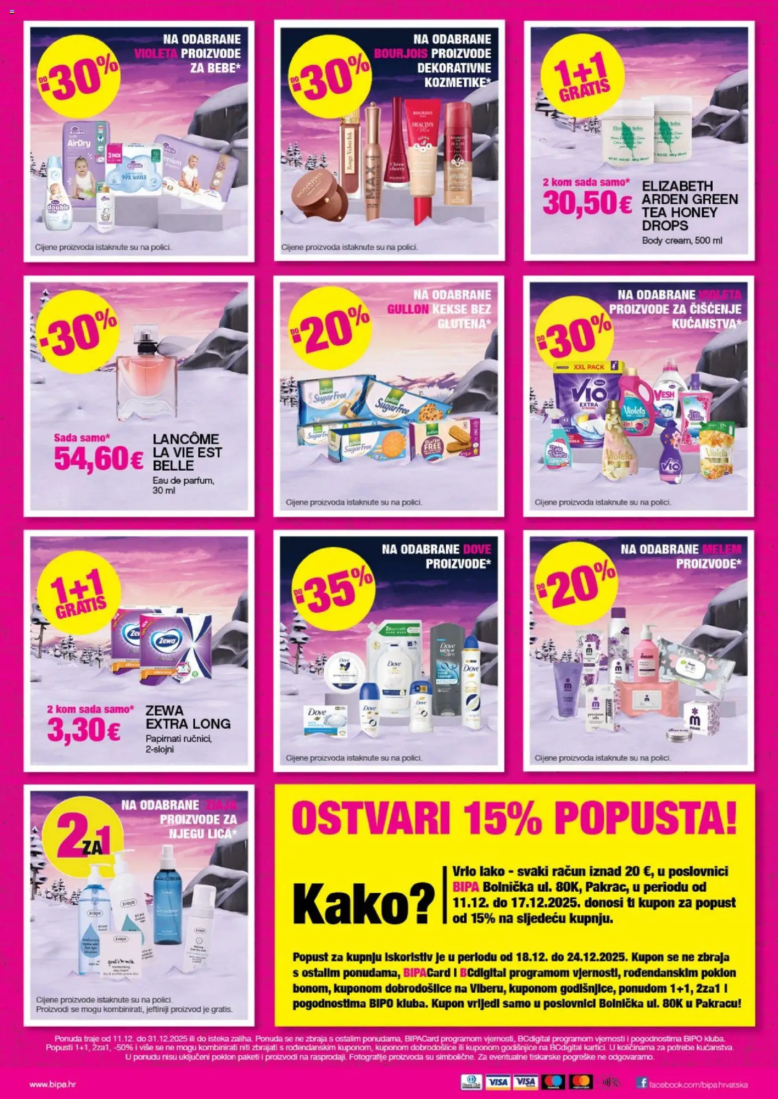 Bipa katalog | vrijedi od 11.12.2025 | Stranica: 2 | Proizvodi: Keksi, Melem, Dove, Violeta