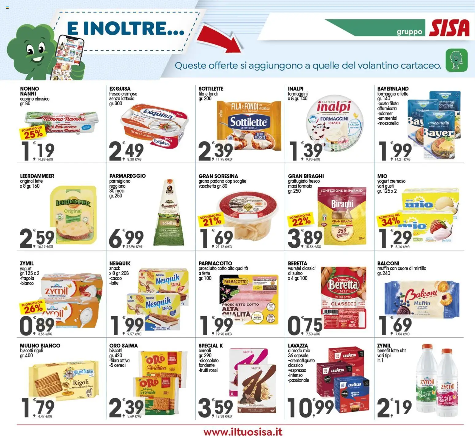 Volantino SISA del 16.12.2025 | Pagina: 16 | Prodotti: Mozzarella, Latte, Cacao, Miele