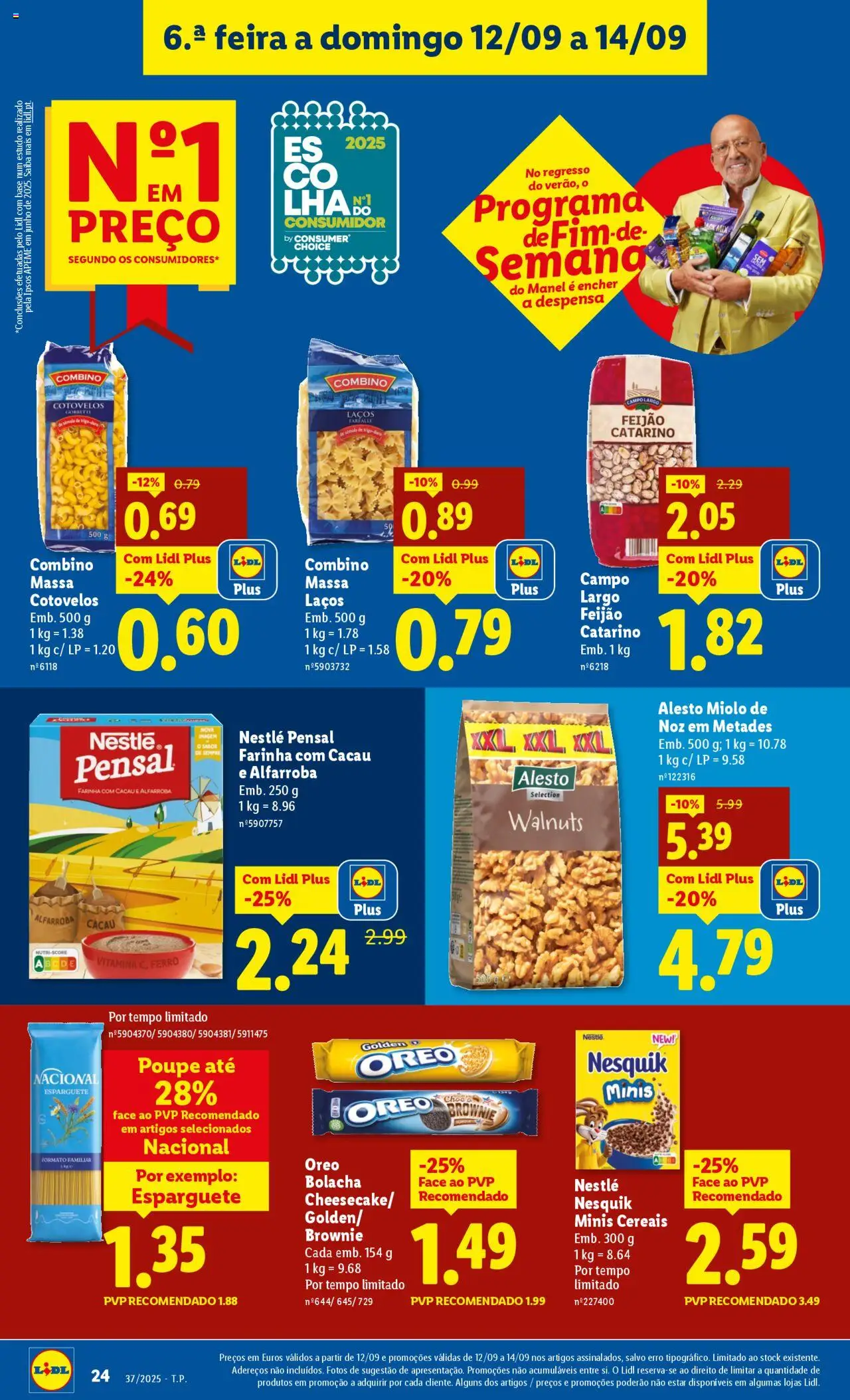 Lidl folheto │ válido de 08.09.2025 | Página: 24 | Produtos: Ferro, Nestlé, Cereais, Massa