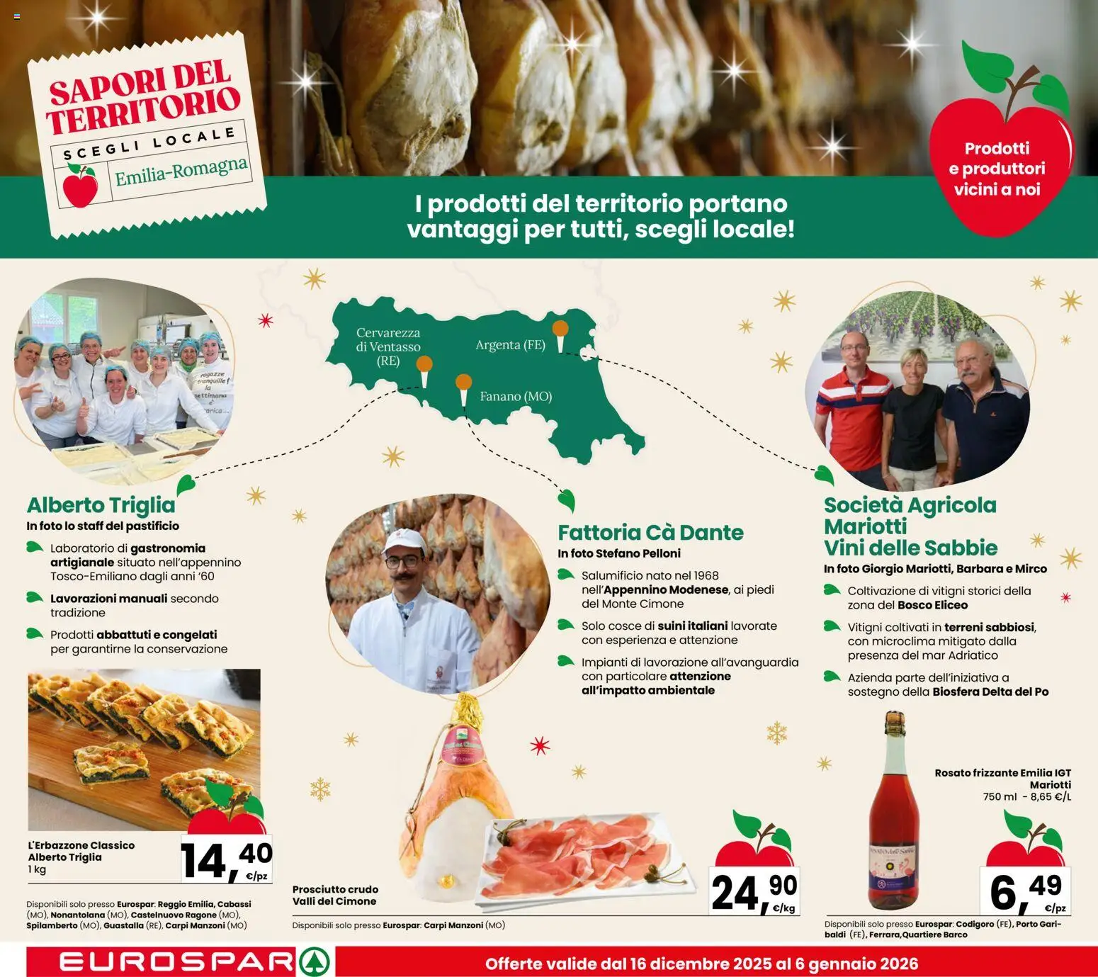 Volantino Despar del 16.12.2025 | Pagina: 14 | Prodotti: Prosciutto Crudo, Prosciutto