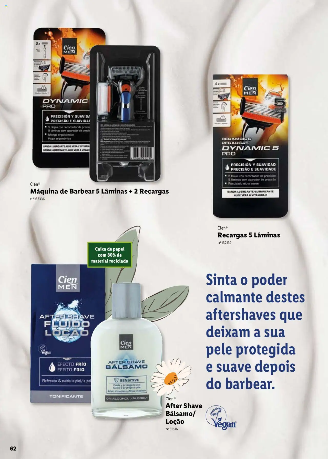 Lidl Cien - Beleza Inteligente │ válido de 26.02.2024 | Página: 62 | Produtos: Máquina de barbear, Aparador, Caixa