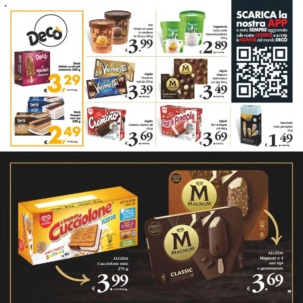 Volantino Decò del 12.08.2025 | Pagina: 19 | Prodotti: Gelato, Latte, Cacao, Amarena