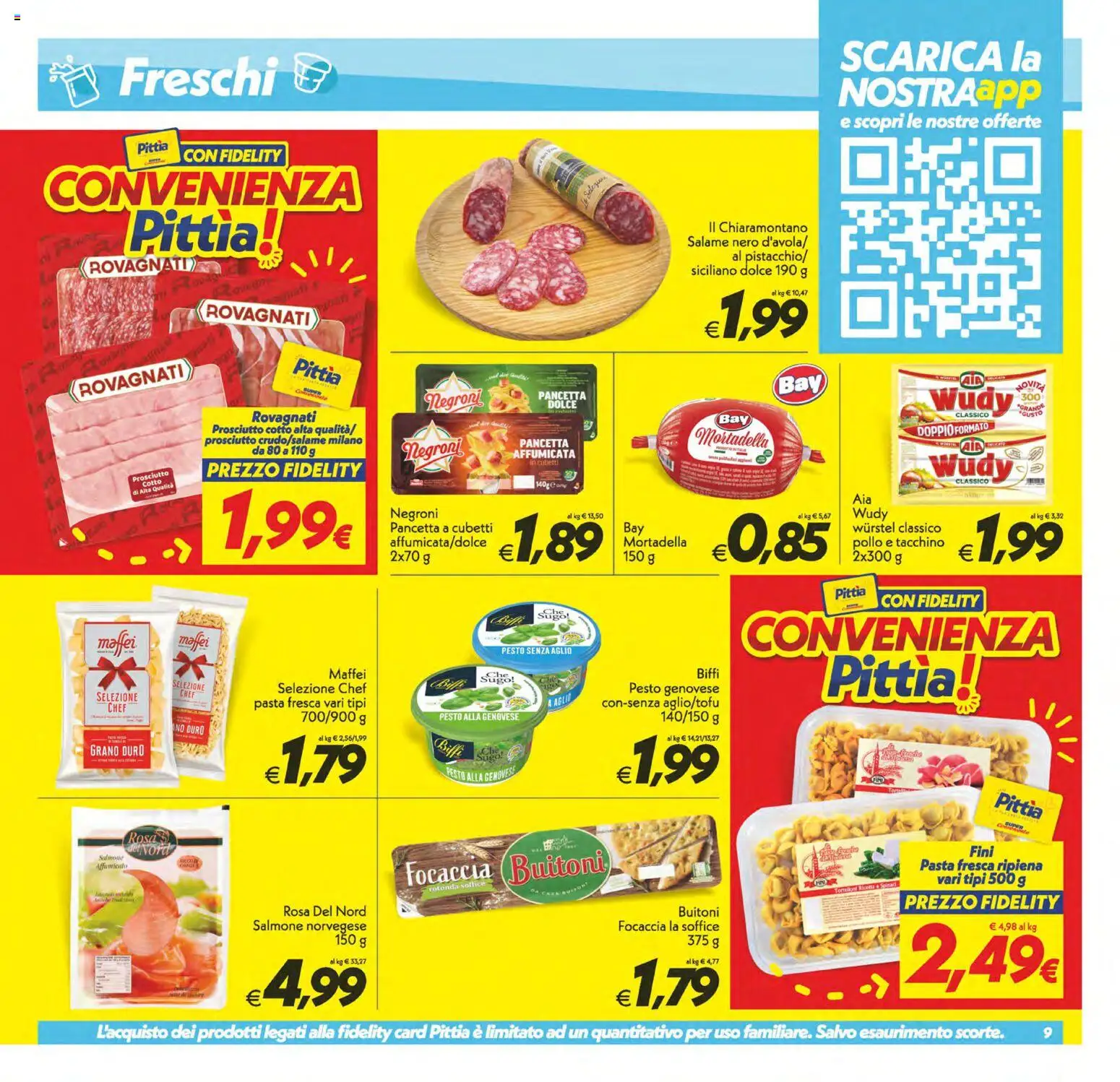 Volantino SuperConveniente del 06.03.2026 | Pagina: 9 | Prodotti: Prosciutto Cotto, Prosciutto, Pasta, Sugo
