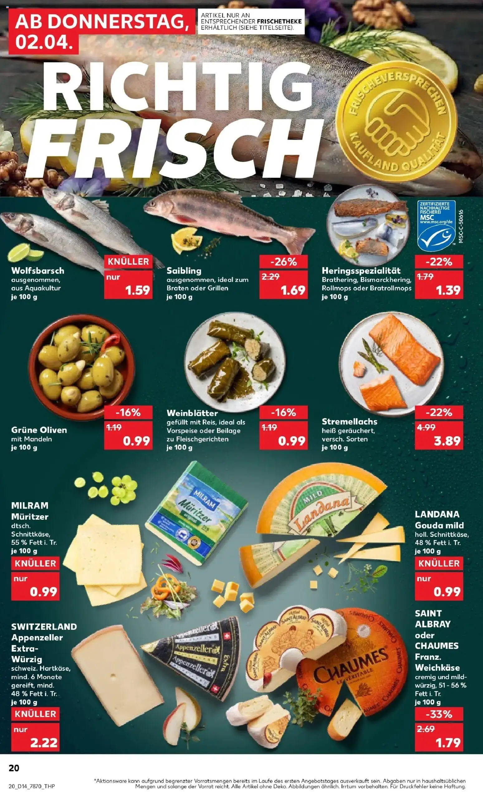 Kaufland Prospekt Schorndorf	 – gültig ab 30.03.2026 | Seite: 34 | Produkte: Gouda, Mandeln, Milram