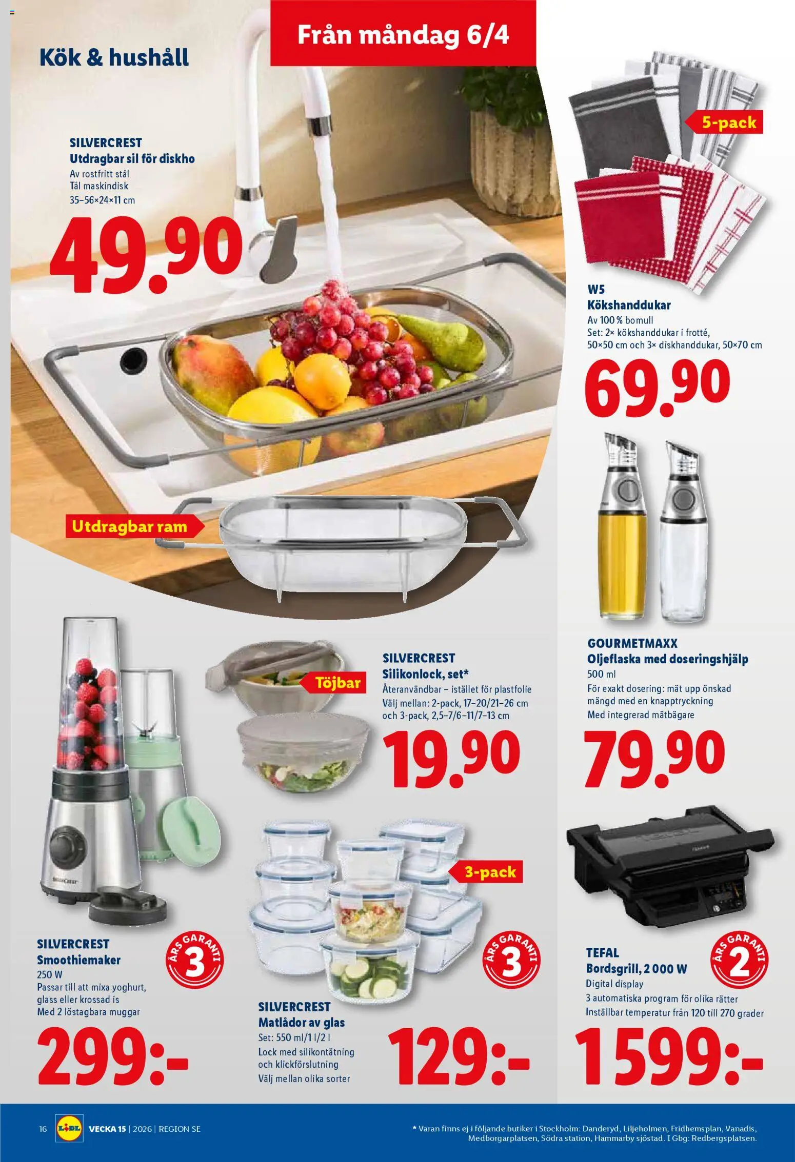 Lidl reklamblad aktuell från 06.04.2026 | Sida: 19 | Produkter: Plastfolie, Set, Glass