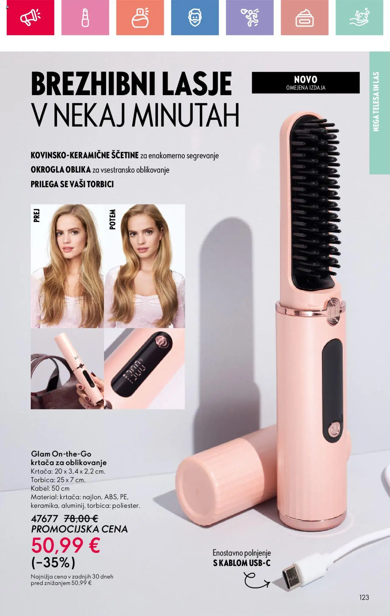 Oriflame katalog 12 │ velja od 24.08.2025 | Stran: 123 | Izdelki: Kabel, Krtaca, Torbica