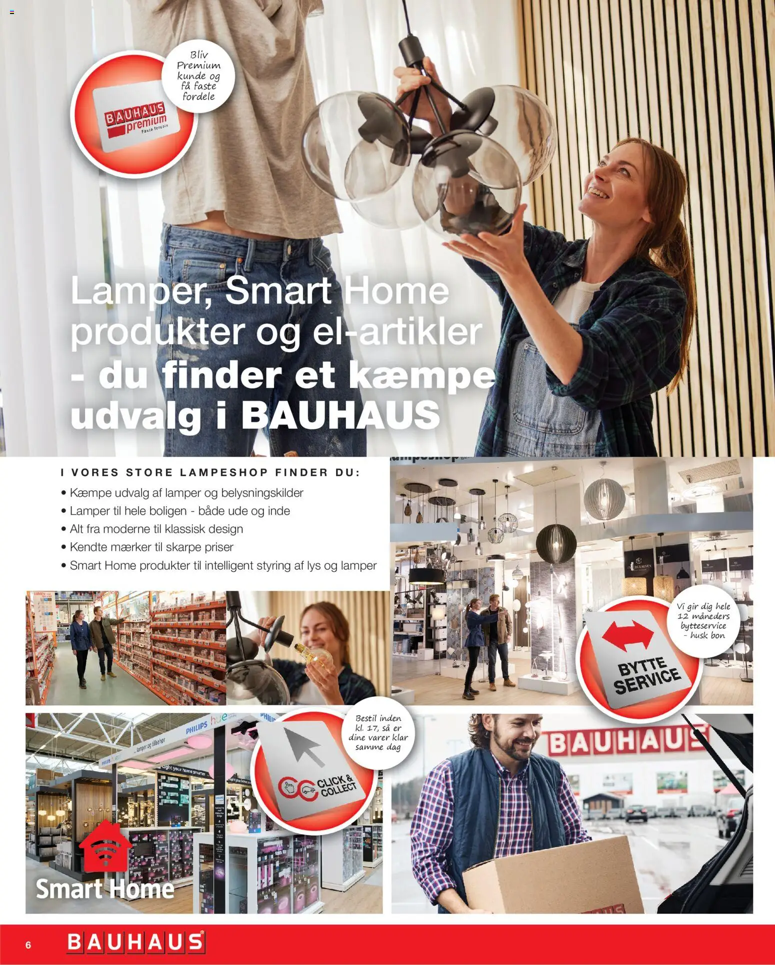 Bauhaus tilbudsavis – gyldig fra 27.12.2025 | Side: 6 | Produkter: Philips Hue, Smart Home, Hue