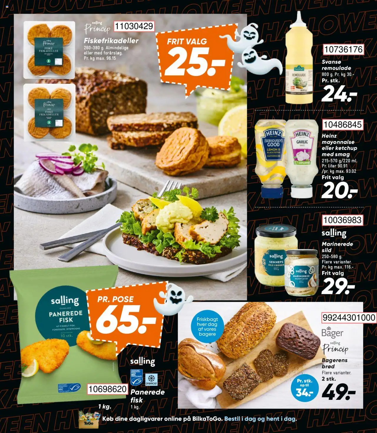 Bilka tilbudsavis – gyldig fra 10.10.2025 | Side: 15 | Produkter: Brød, Fisk, Ketchup, Forårsløg