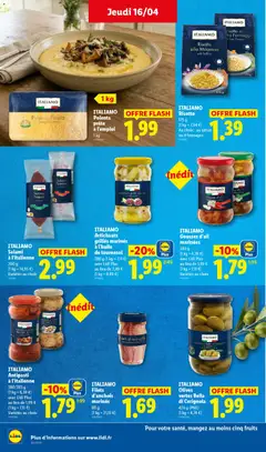 LIDL - Prévisualisation de LIDL catalogue valide à partir de 16.04.2026 | Page: 20 | Produits: Olives, Olive, Huile, Salami