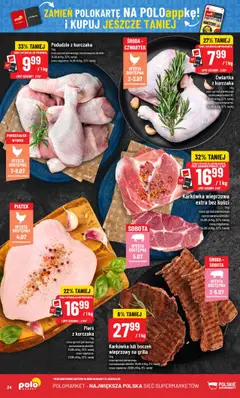 POLOmarket Gazetka od 02.07.2025 | Strona: 24 | Produkty: Pierś z kurczaka, Karkówka wieprzowa, Grill, Ćwiartka z kurczaka