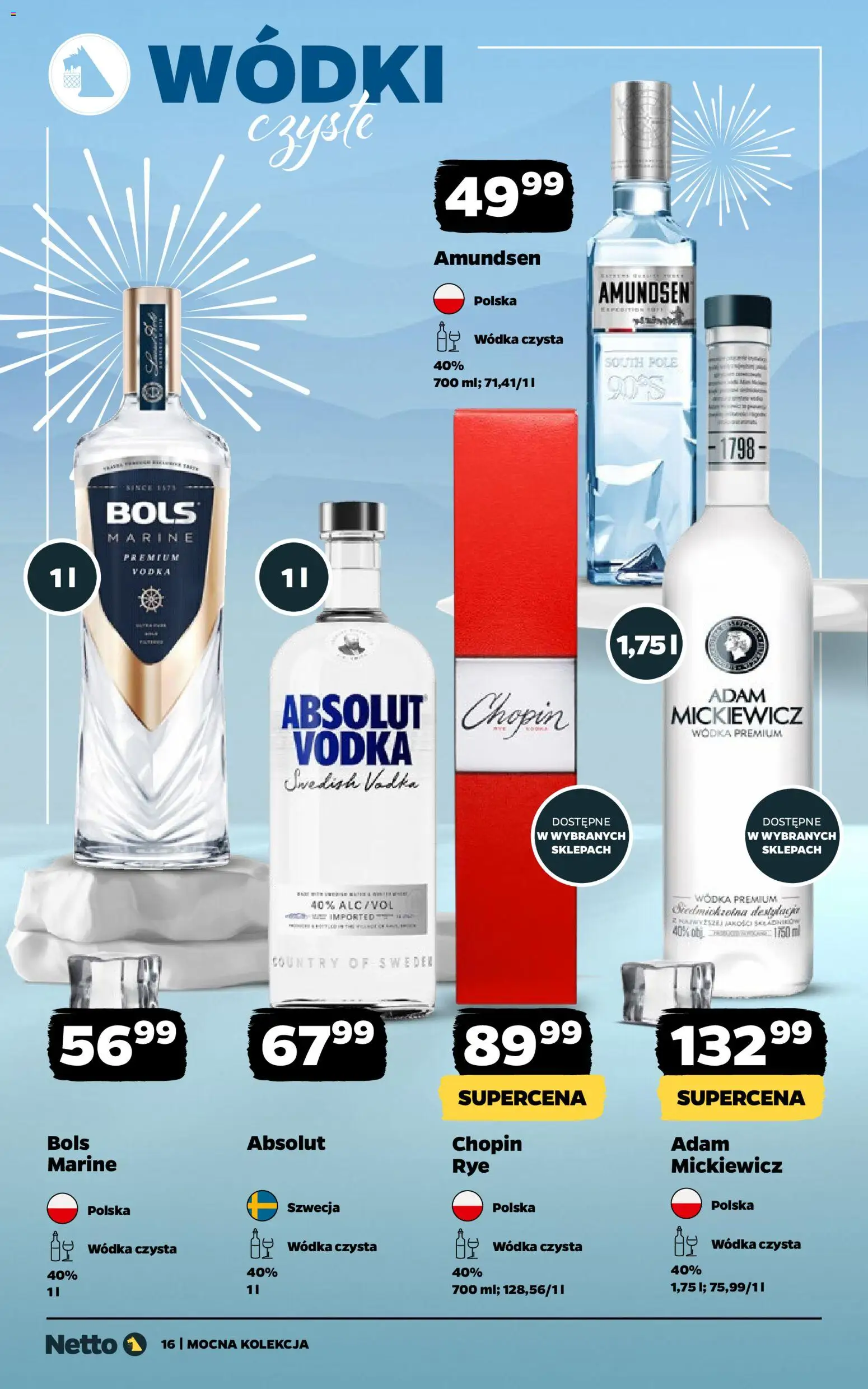 Netto gazetka - Mocna Kolekcja od 22.12.2025 | Strona: 16 | Produkty: Vodka, Wódka