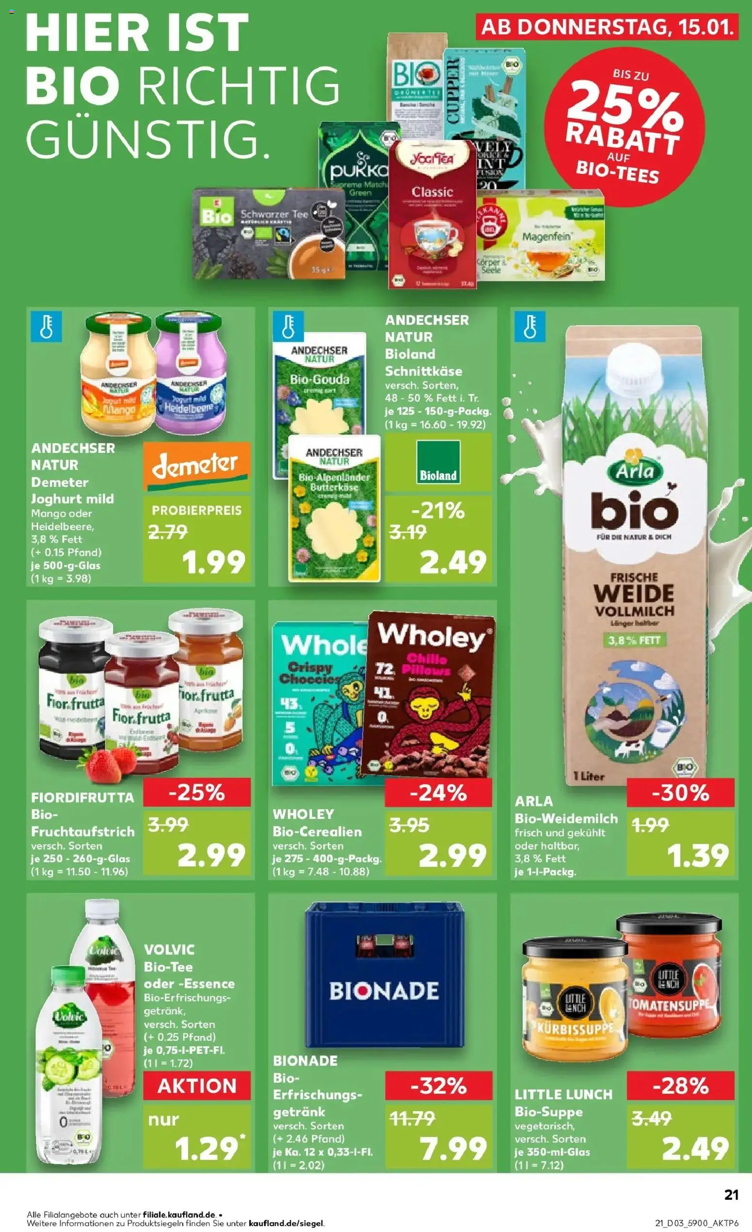 Kaufland prospekt Großenhain	 – gültig ab 15.01.2026 | Seite: 21 | Produkte: Joghurt, Bionade, Mango, Volvic