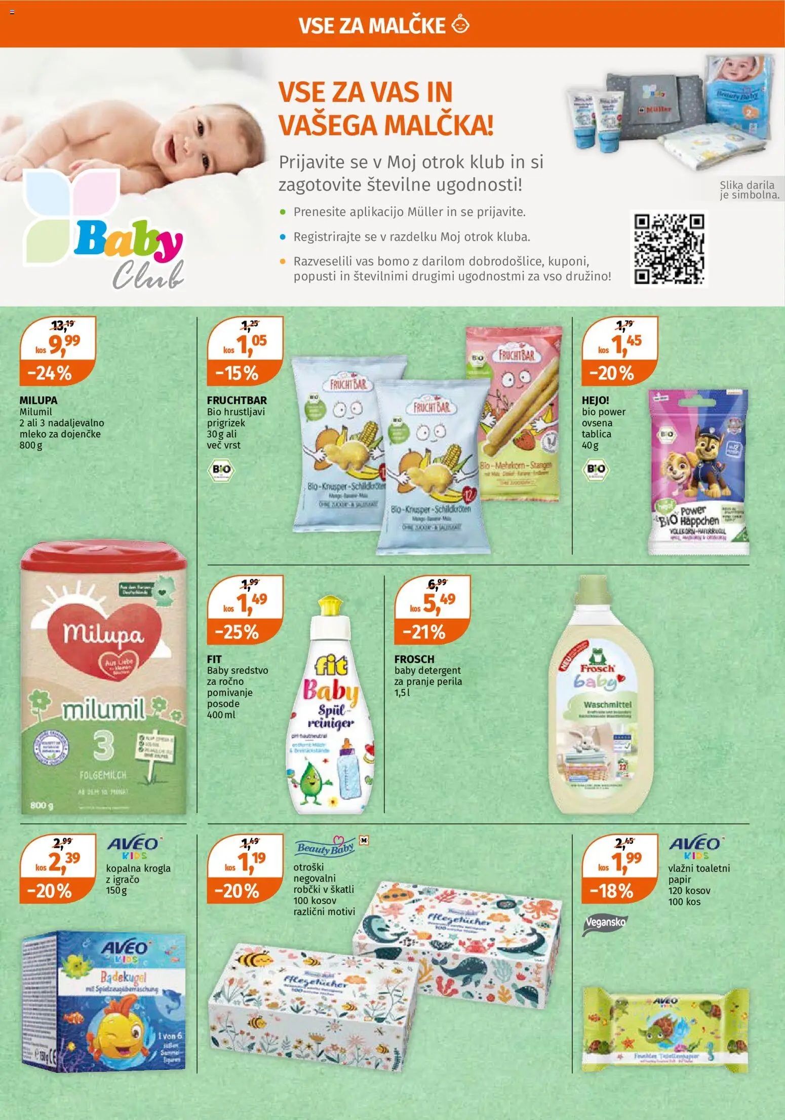 Novi Müller katalog ponudbe – veljaven od 05.01.2026 | Stran: 14 | Izdelki: Toaletni papir, Kos, Mleko, Detergent