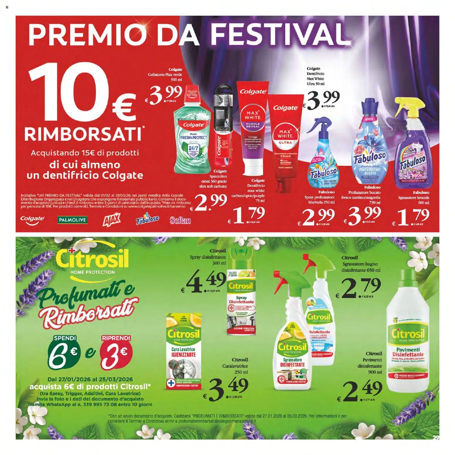 Volantino Decò del 13.02.2026 | Pagina: 29 | Prodotti: Spray disinfettante, Collutorio, Sgrassatore, Lavanda