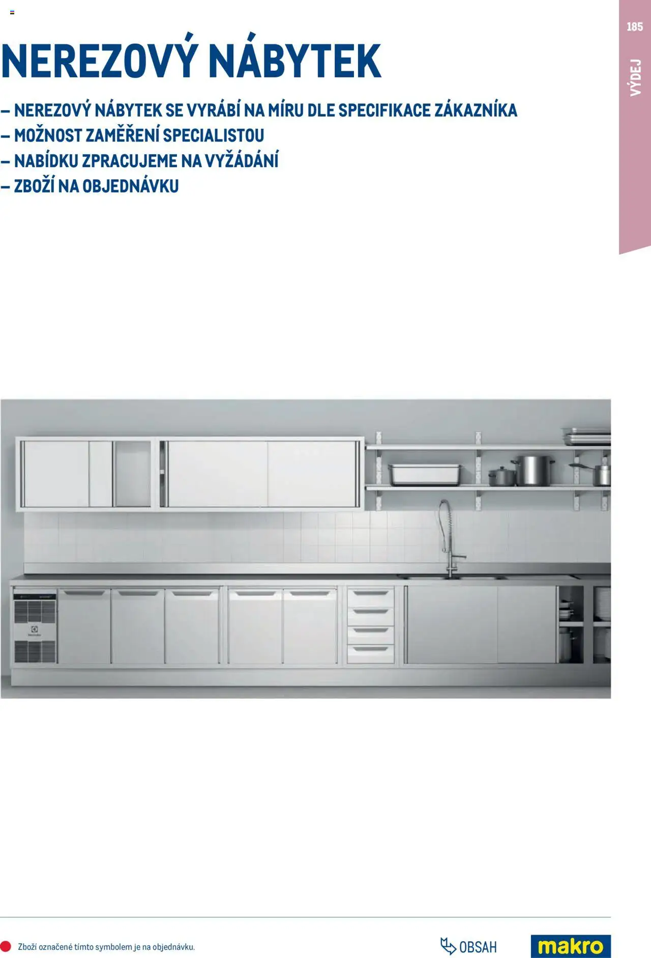 Makro leták - Gastro vybavení a zařízení od 01.02.2025 | Strana: 185 | Produkty: Nábytek