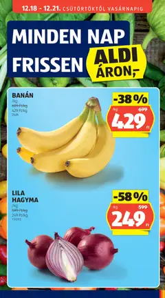 BANÁN, Fresh bananas. - amely érvényes a következő dátumtól: 18.12.2025 | Oldal: 17