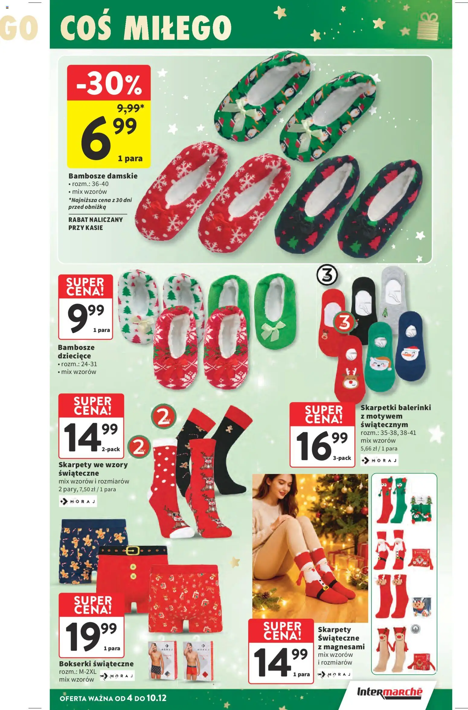 Intermarche Gazetka od 04.12.2025 | Strona: 5 | Produkty: Skarpety, Bokserki, Skarpetki