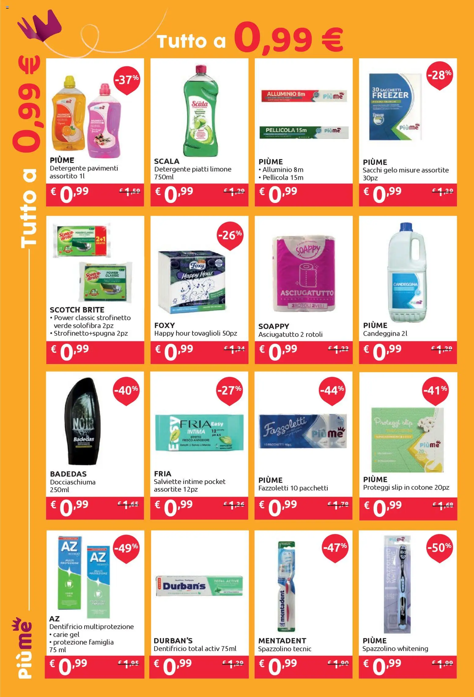 Volantino IperSoap del 27.10.2025 | Pagina: 2 | Prodotti: Proteggi slip, Slip, Freezer, Alluminio