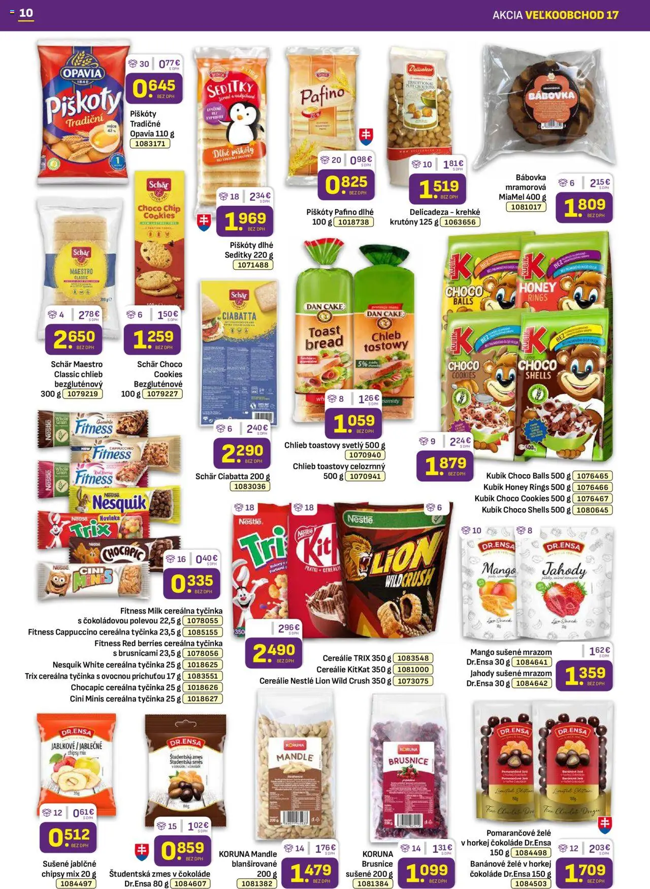 Libex leták │ platný od 25.08.2025 | Strana: 10 | Produkty: Chocapic, Jahody, Mandle, Nesquik