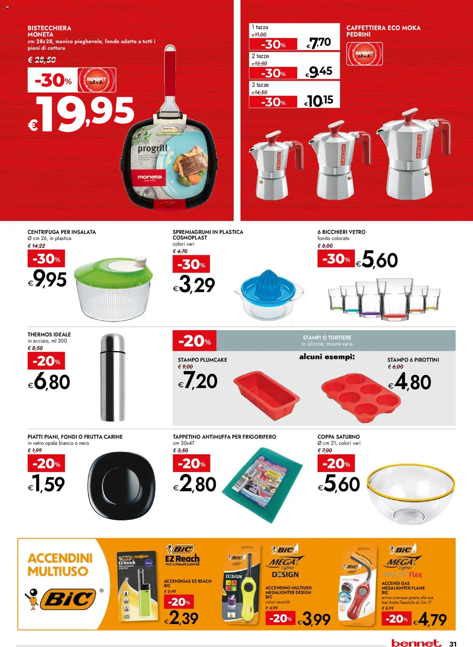 Volantino bennet del 29.01.2026 | Pagina: 31 | Prodotti: Caffettiera, Bistecchiera, The, Spremiagrumi