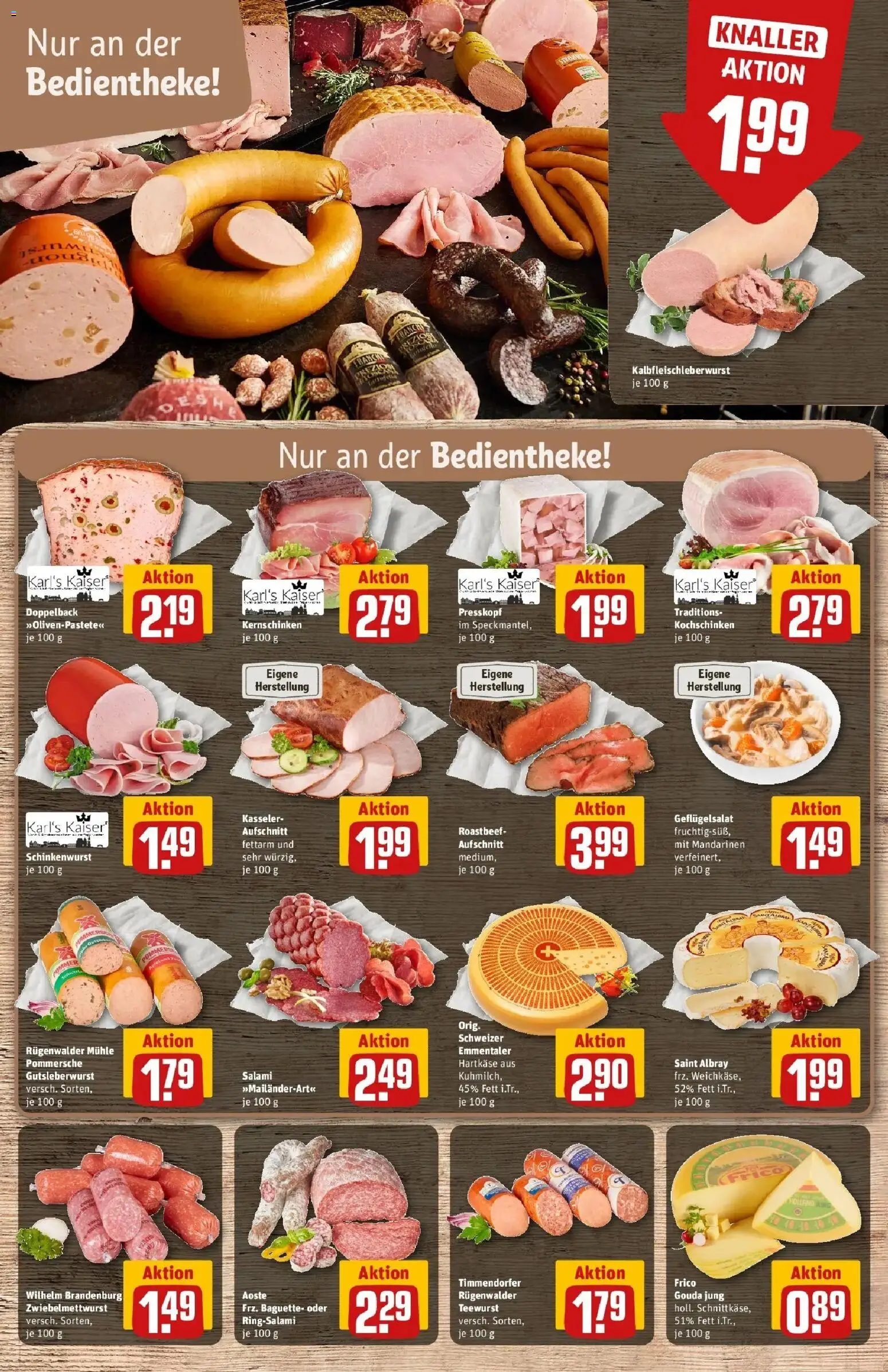 Rewe Prospekt Stolberg / Breinig	 – gültig ab 30.03.2026 | Seite: 11 | Produkte: Mühle, Gouda, Baguette, Roastbeef