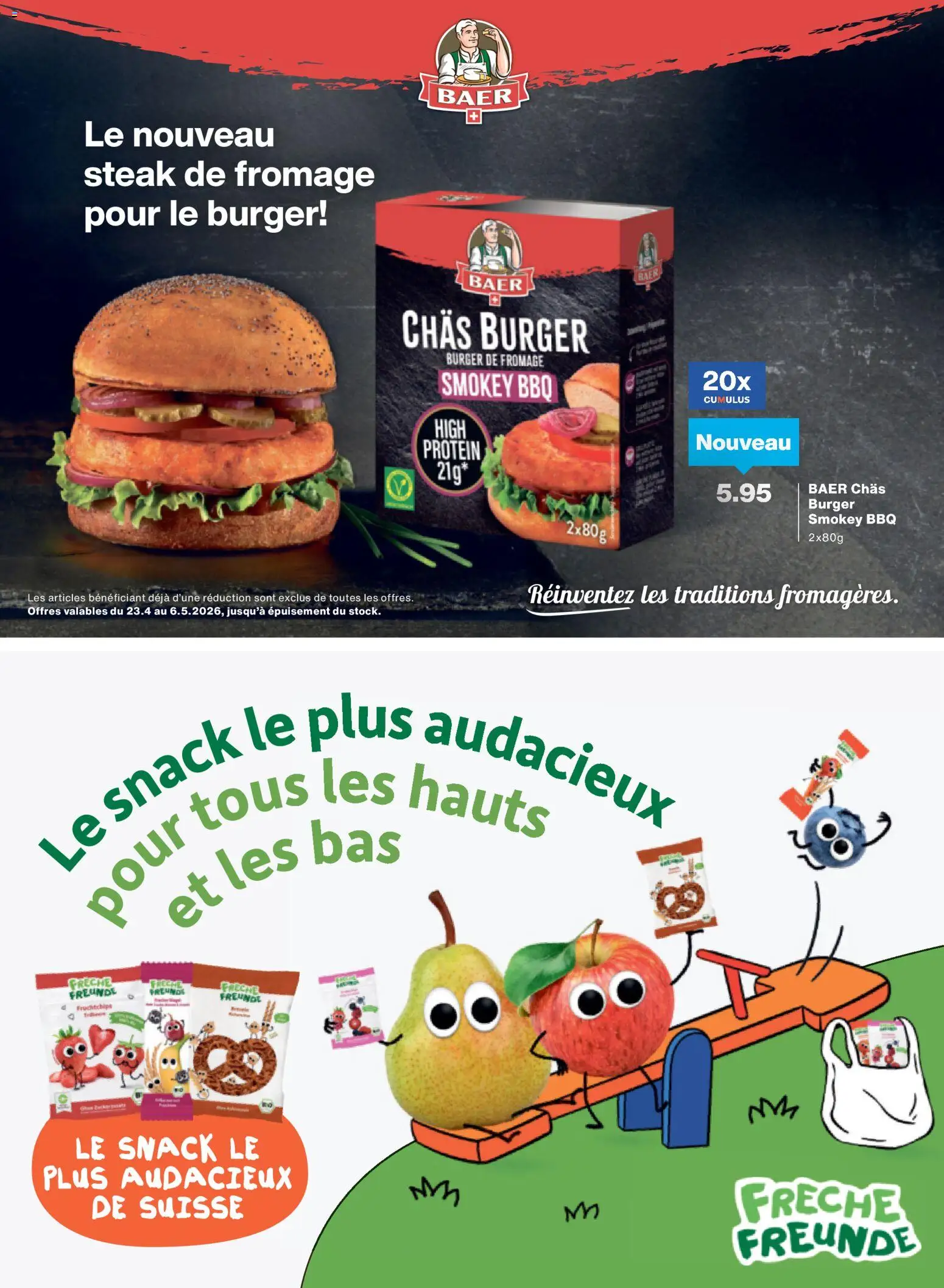 Migros aktionen Magazine FR – gültig ab 29.04.2026 | Seite: 46 | Produkte: Burger