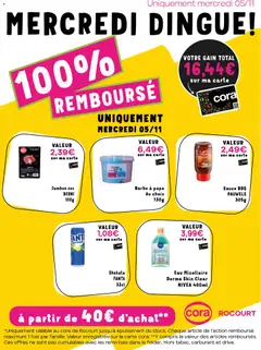 Cora - Les offres 100% au cora Rocourt - Voorbeeld van een folder van Cora, geldig van 05.11.2025