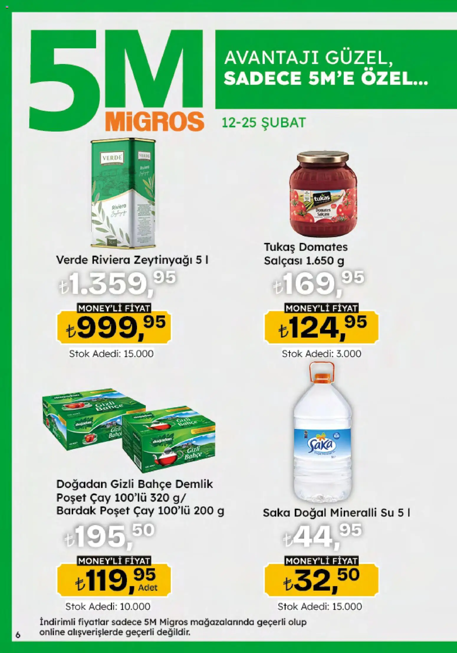 Migros Katalog - 5M Migroskop Dijital - 05.02.2026 tarihinden itibaren geçerlidir | Sayfa: 6 | Ürünler: Domates, Demlik poşet çay, Bardak poşet çay, Demlik