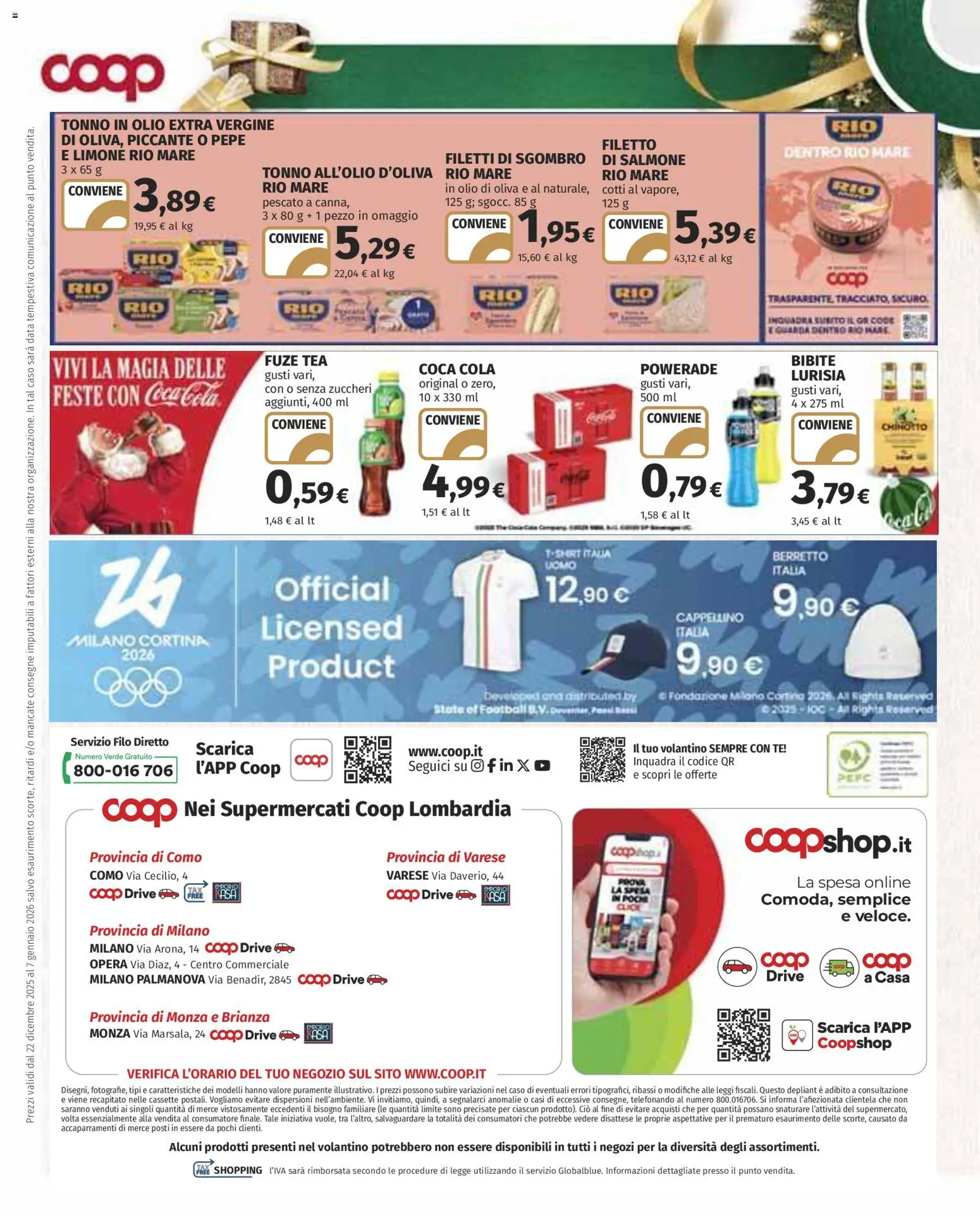 Volantino COOP del 22.12.2025 | Pagina: 34 | Prodotti: Salmone, Tè, Pepe, Olio