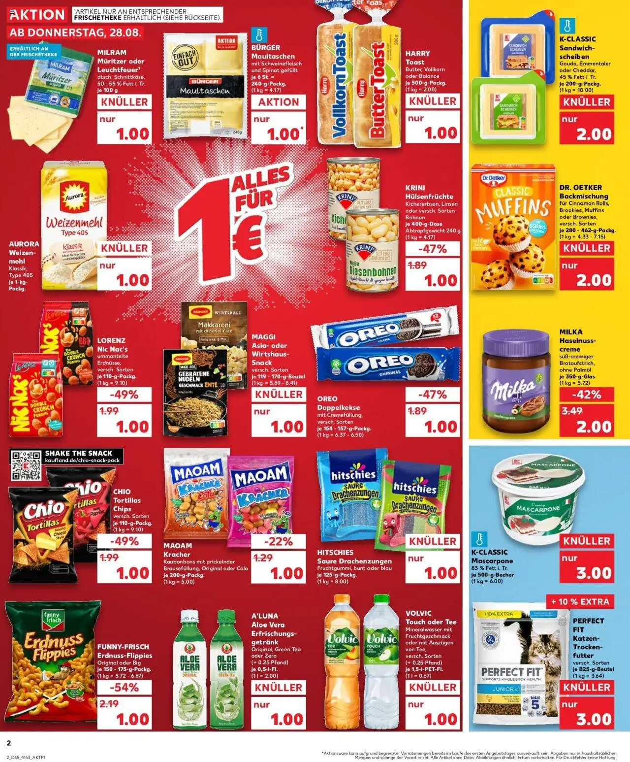 Kaufland prospekt Dreieich	 – gültig ab 28.08.2025 | Seite: 2 | Produkte: Käse, Mascarpone, Nudeln, Maultaschen