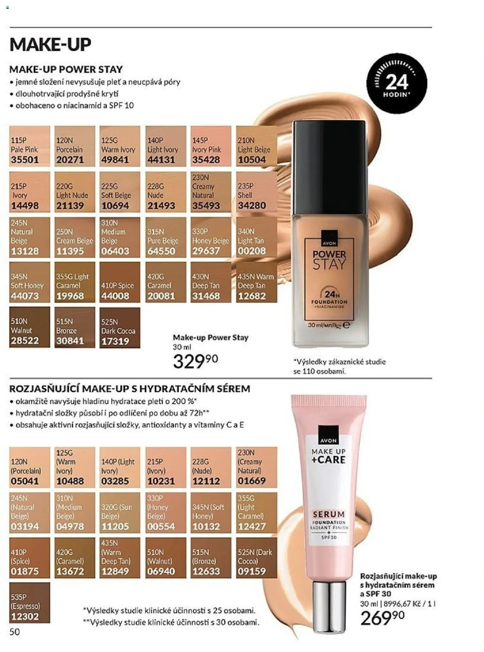 Avon katalog 1/2026 od 01.01.2026 | Strana: 50 | Produkty: Finish, Makeup, Sérum, Vitamíny