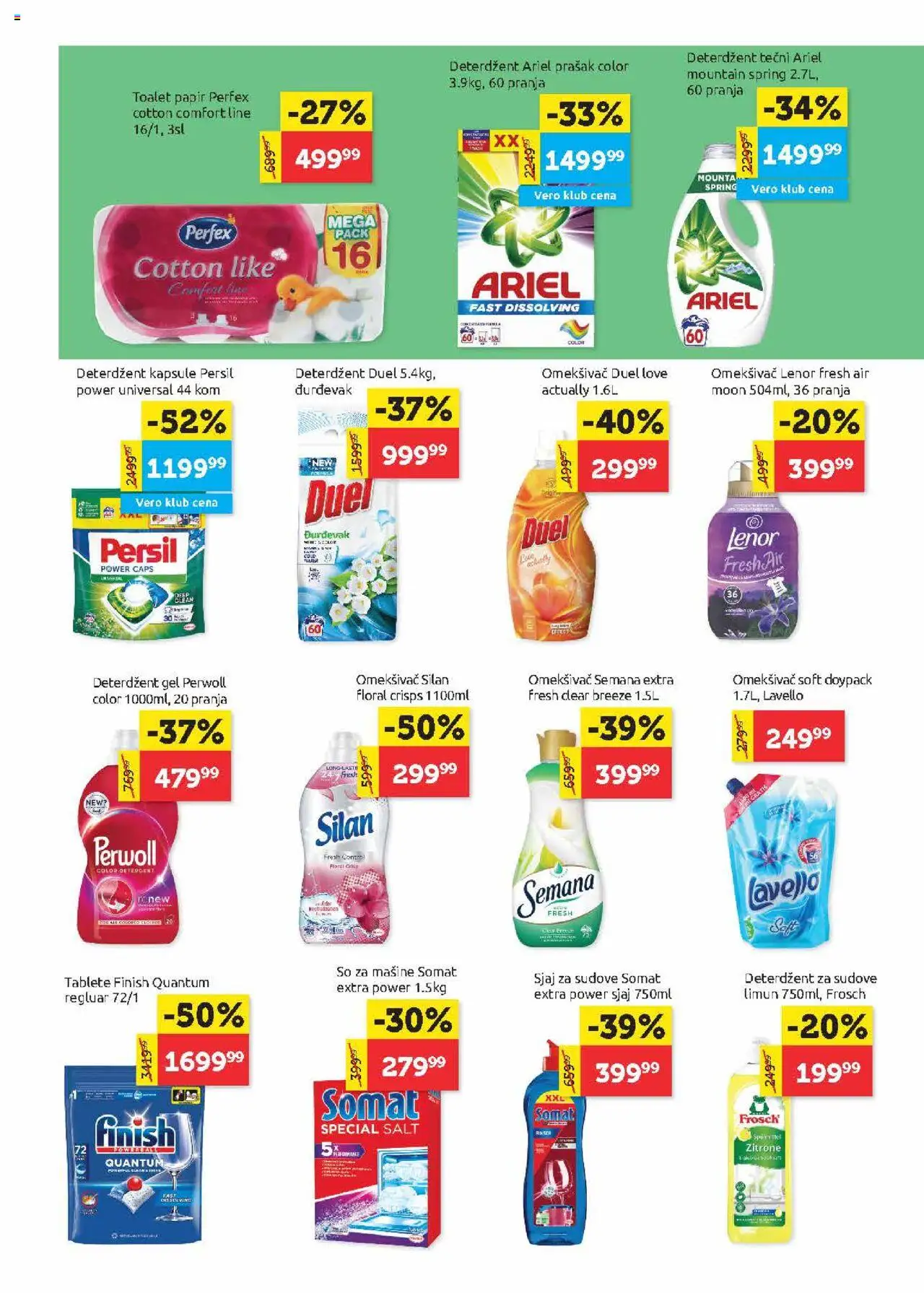 SuperVERO katalog - važi od 21.08.2025 | Strana: 23 | Proizvode: Deterdžent za sudove, Lenor, Finish, Silan