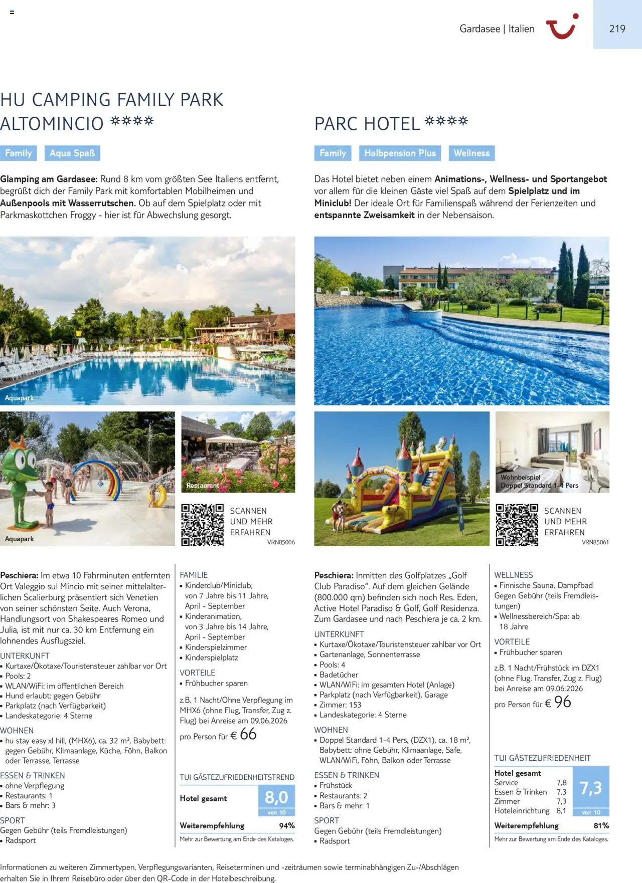TUI Urlaub mit eigener Anreise 2025/26 – gültig ab 01.11.2025 | Seite: 219 | Produkte: Babybett