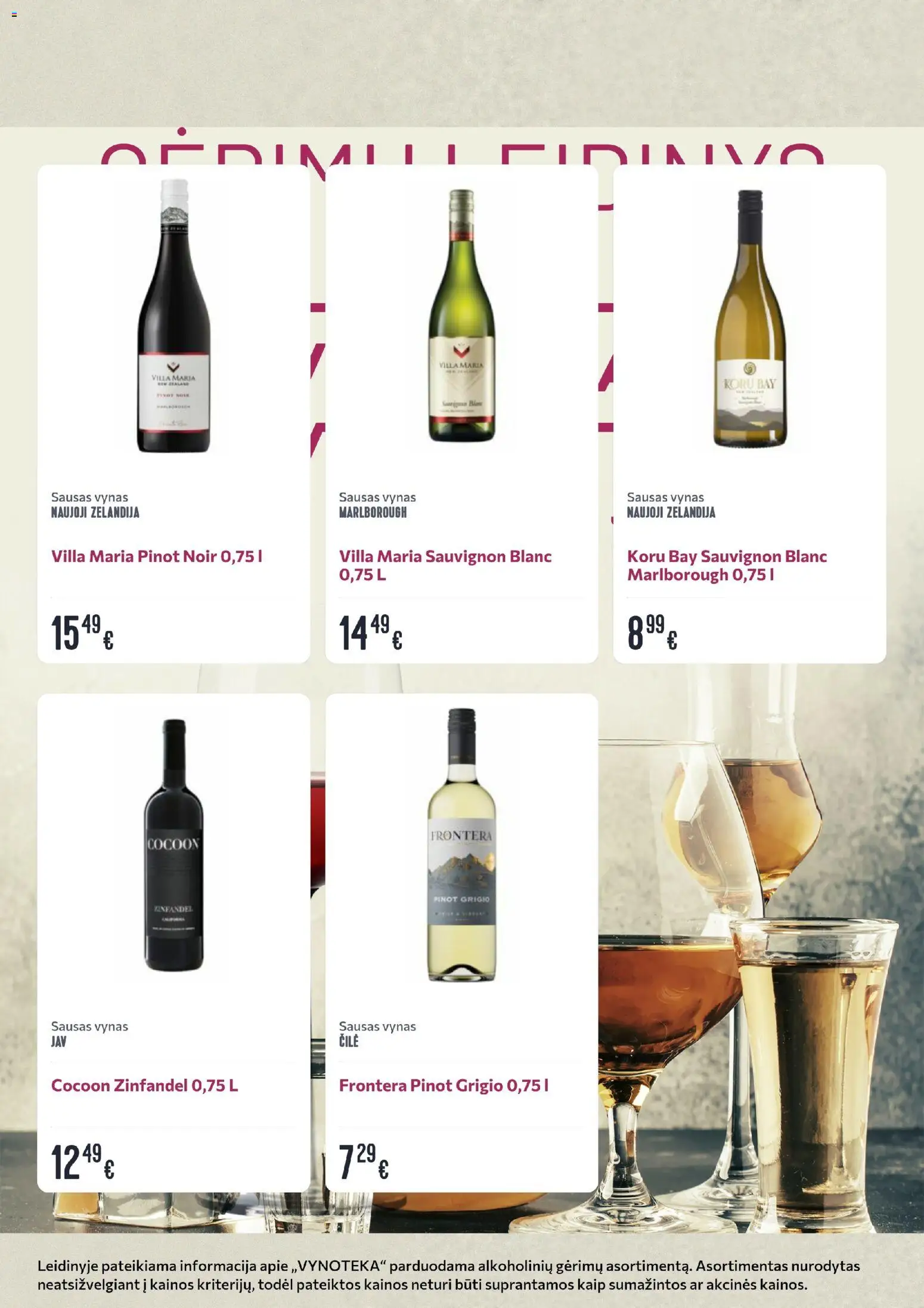 VYNOTEKA akcijos nuo 06.04.2026 | Puslapis: 19 | Prekių: Vynas