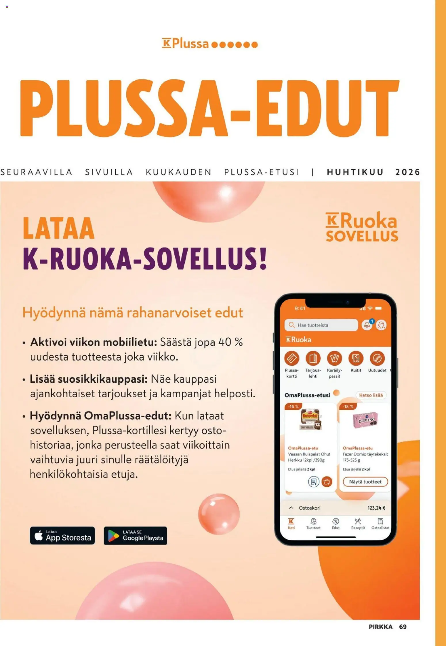 K-Supermarket - Pirkka – voimassa 25.03.2026 alkaen | Sivu: 69