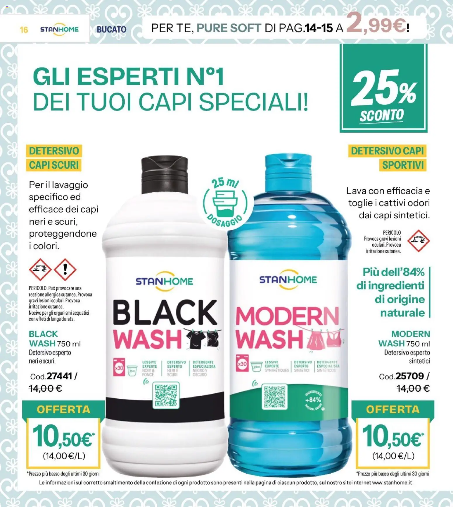Volantino Stanhome del 08.01.2026 | Pagina: 16 | Prodotti: Detergente, Tè