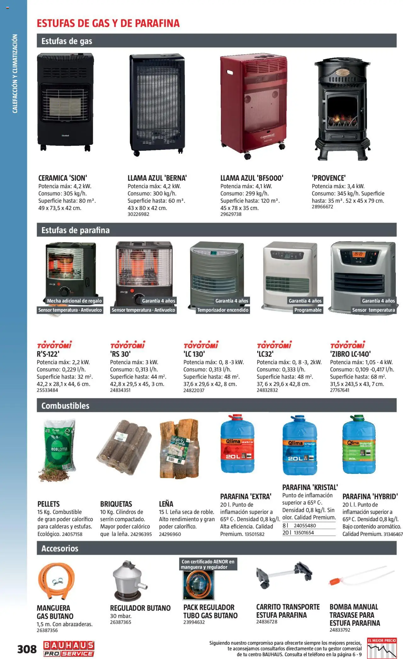 Bauhaus - ProService  │ válido desde el 24.02.2025 | Página: 308 | Productos: Manguera, Té, Teléfono