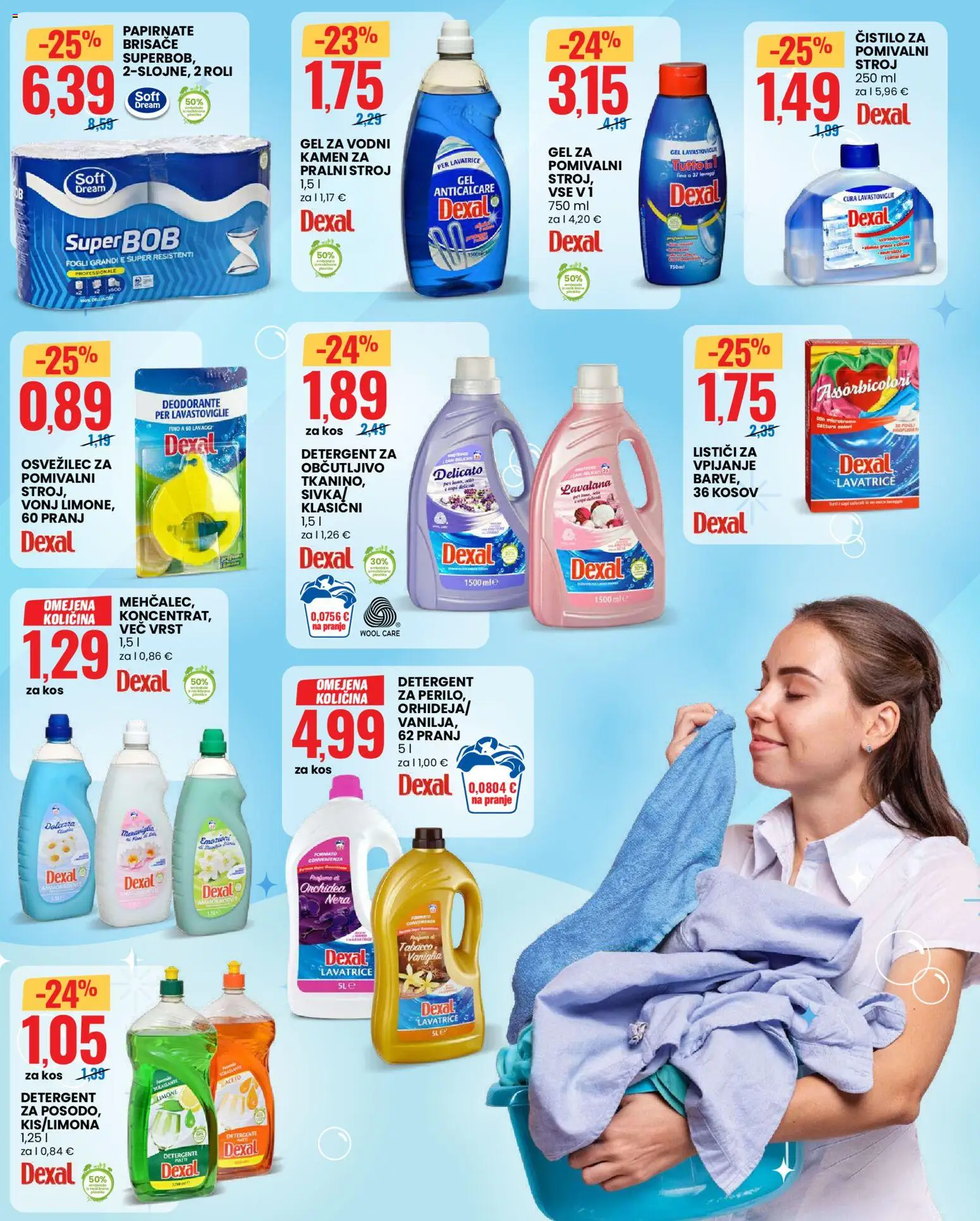 Novi Eurospin katalog ponudbe – veljaven od 03.01.2026 | Stran: 10 | Izdelki: Pomivalni stroj, Papirnate brisače, Kos, Detergent