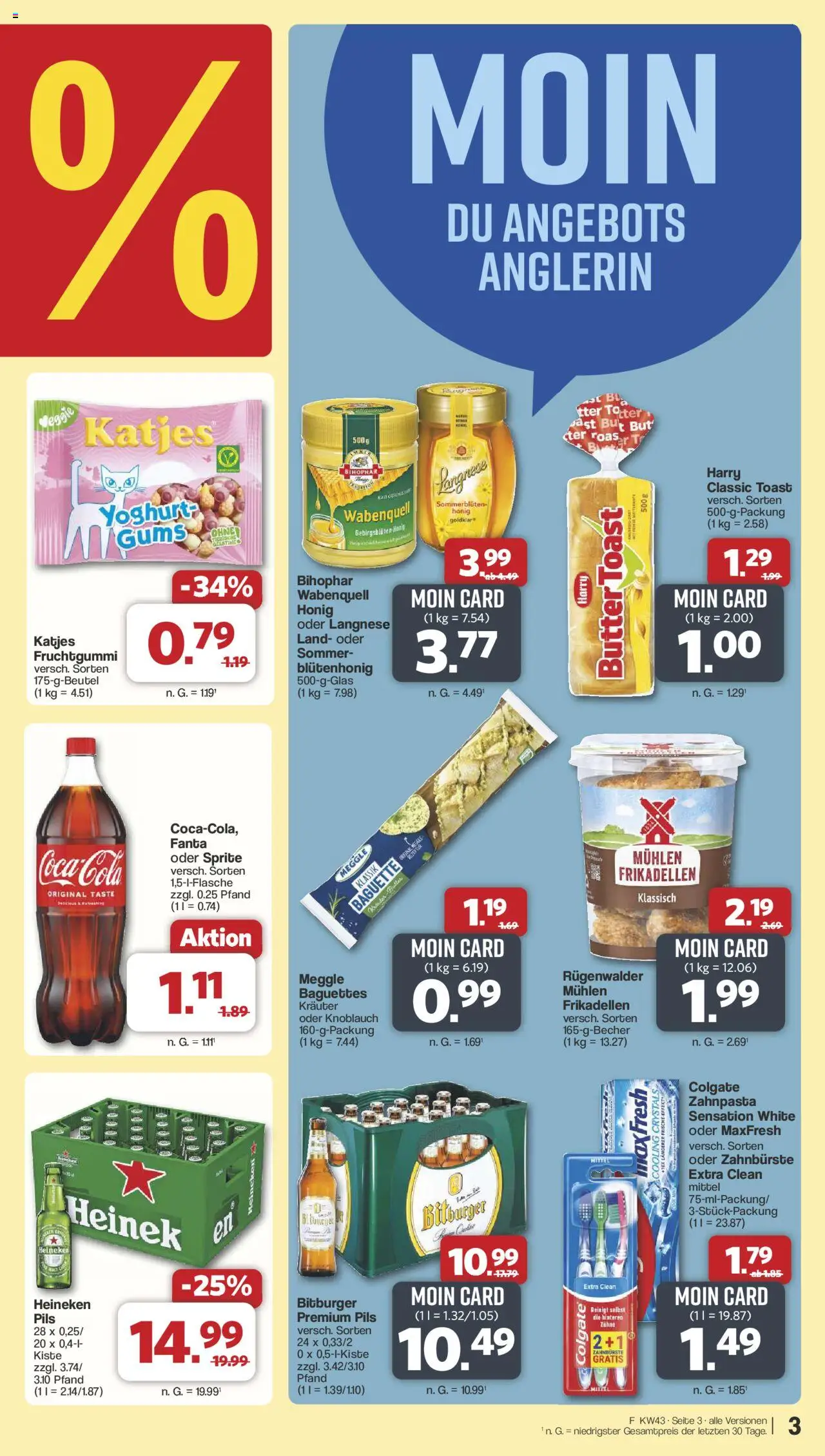 Famila Nordwest Prospekt 	 – gültig ab 20.10.2025 | Seite: 3 | Produkte: Langnese, Fanta, Sprite, Zahnbürste