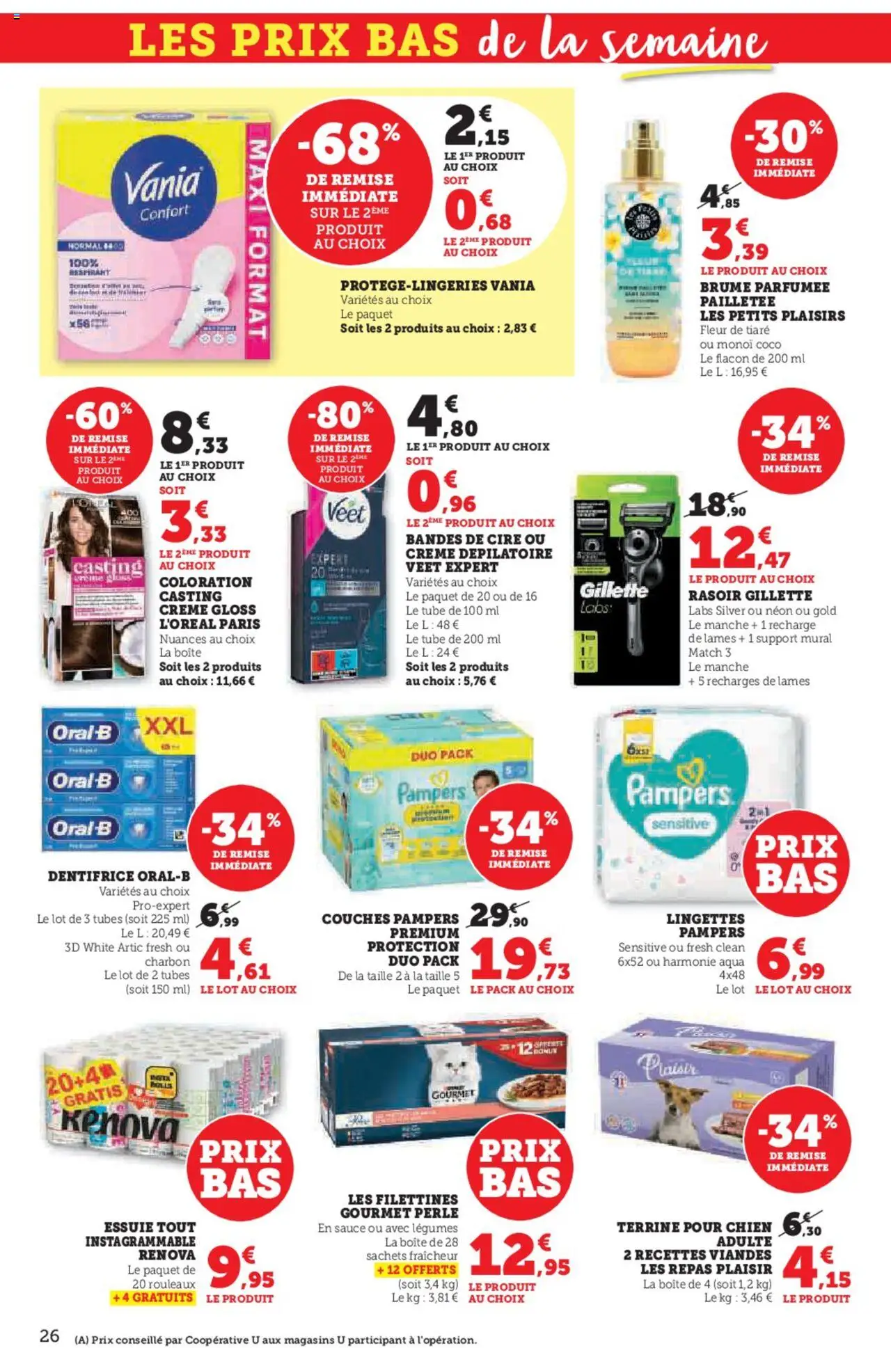  | Page: 26 | Produits: Pampers, Coloration, Crème dépilatoire, Dentifrice